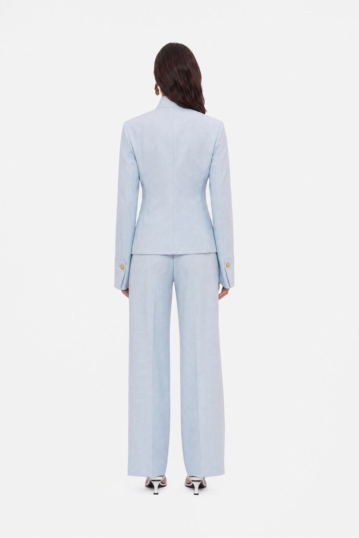 Embroidery Detail Stand Collar Jacket