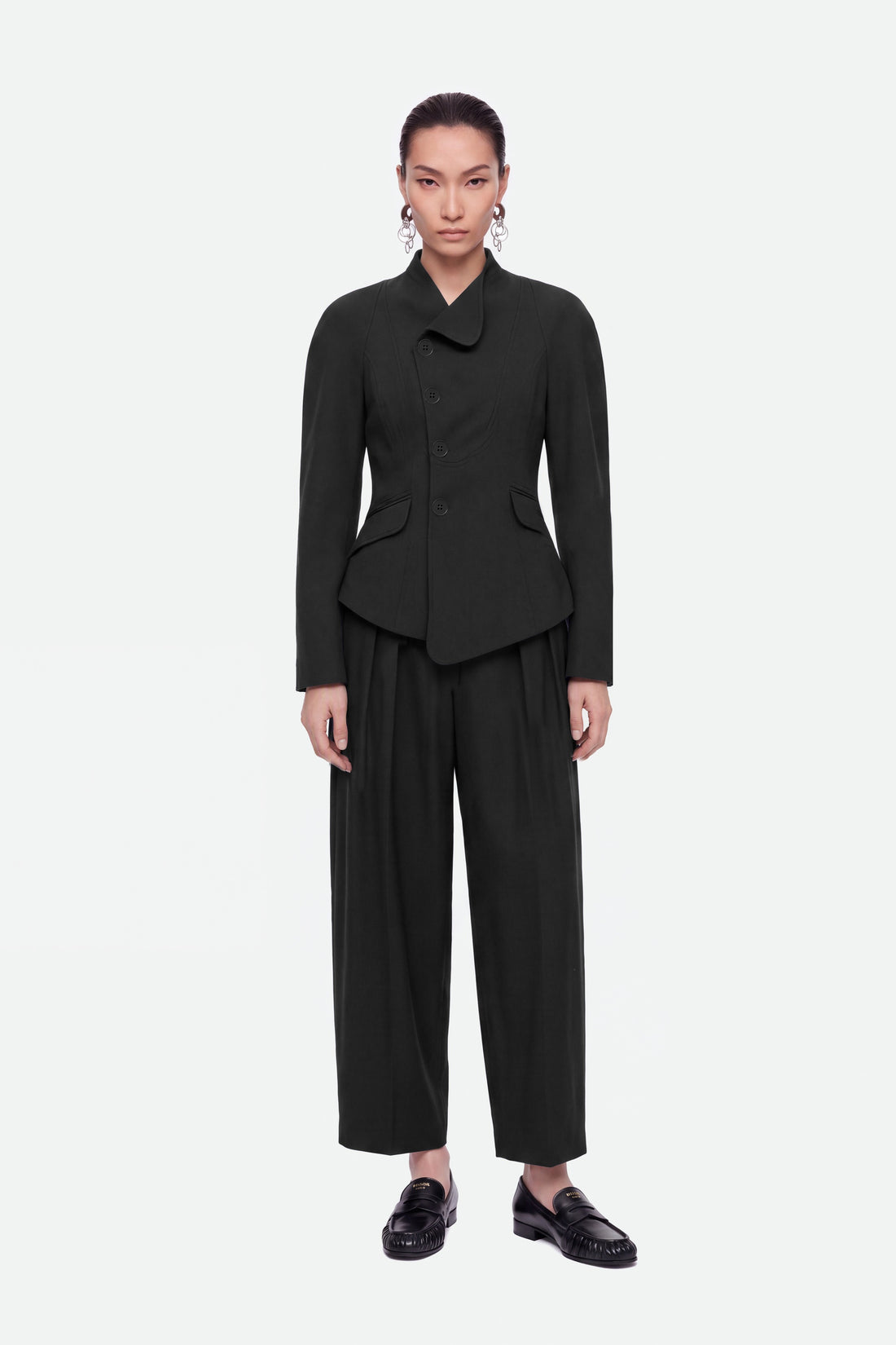Double Breasted Stand Collar Jacket