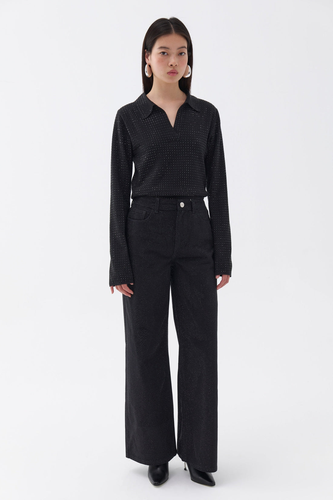 Stone Embroidered Jeans (Final Sale)