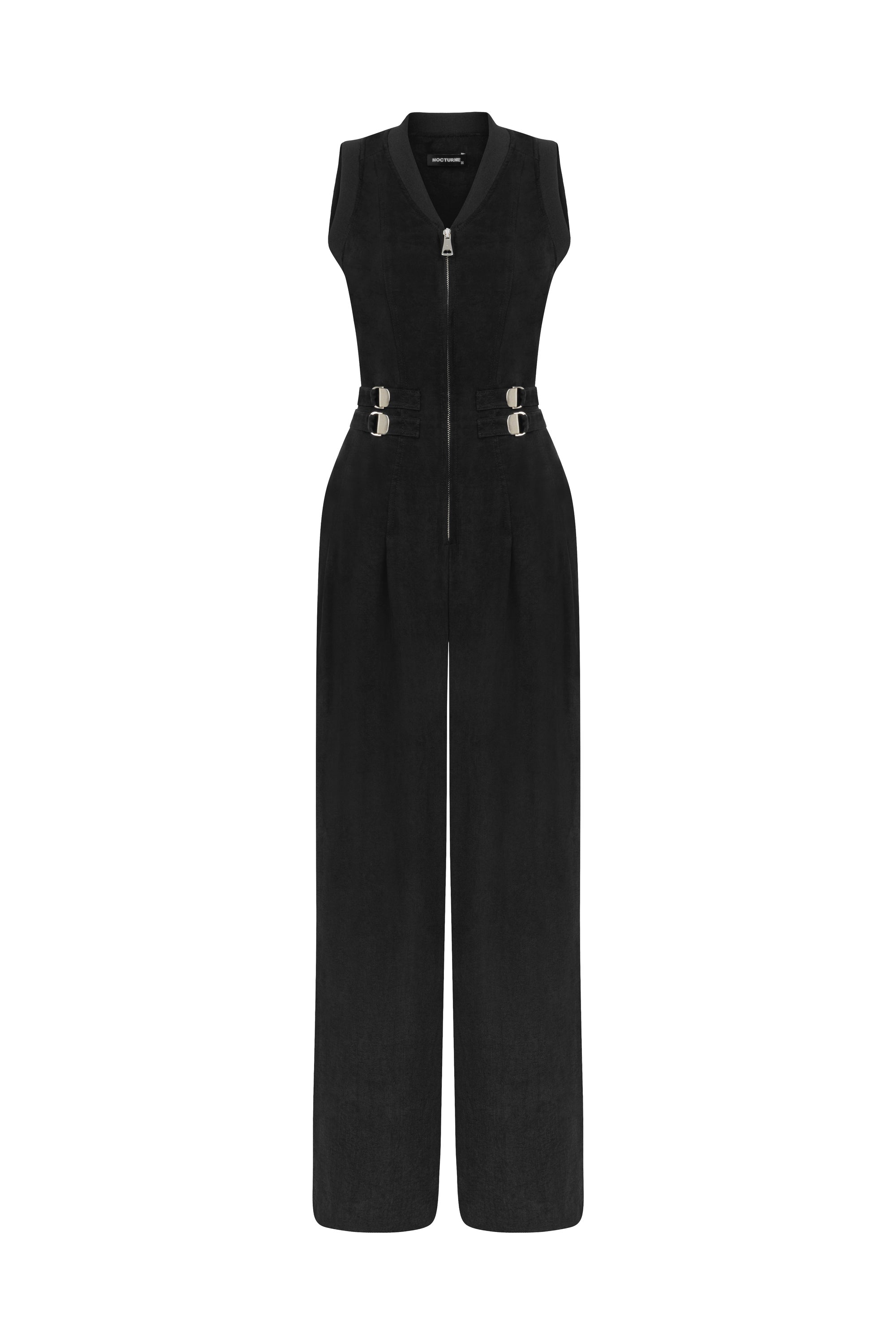Bomber Neck Jumpsuit