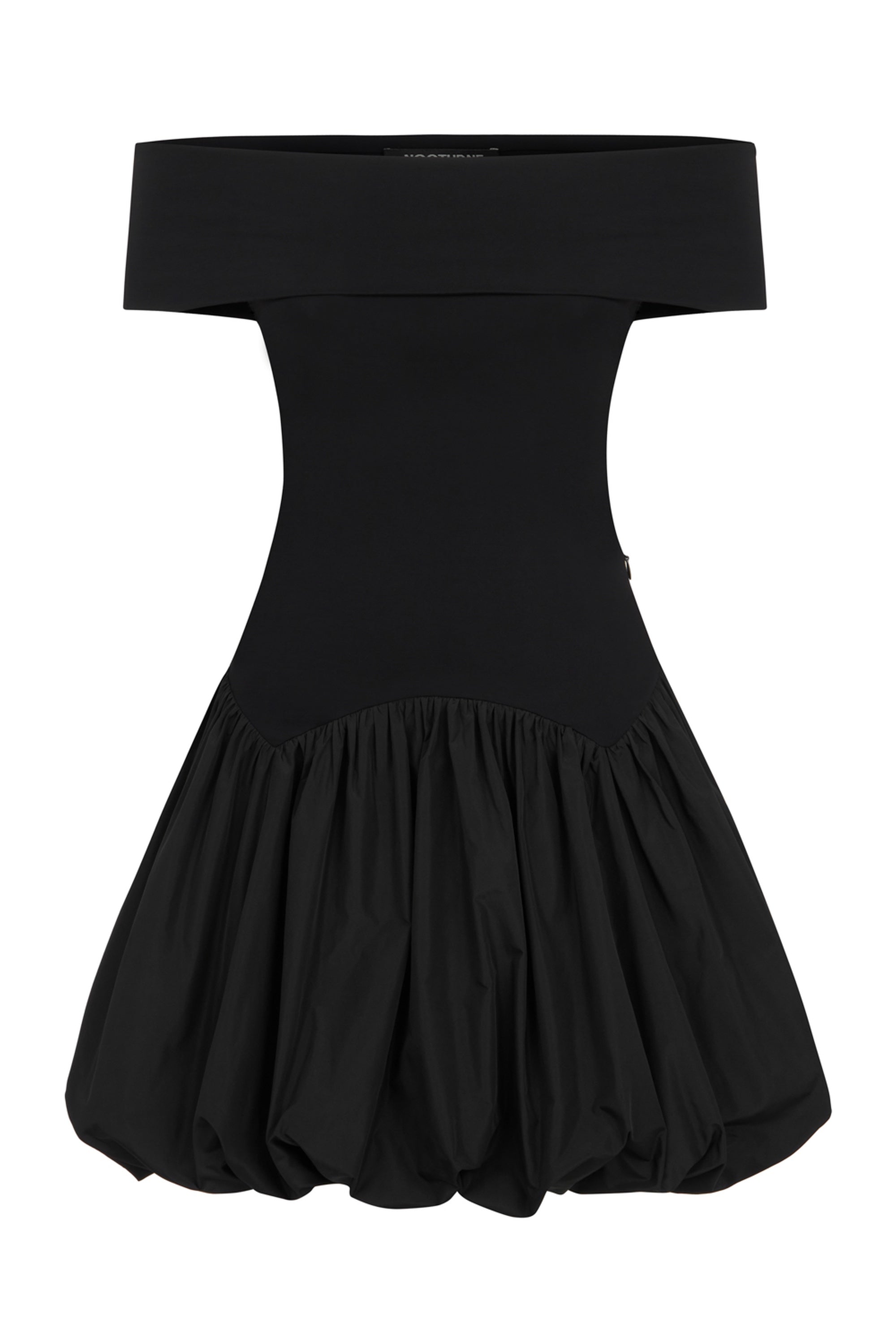 Black Off The Shoulder Mini Dress