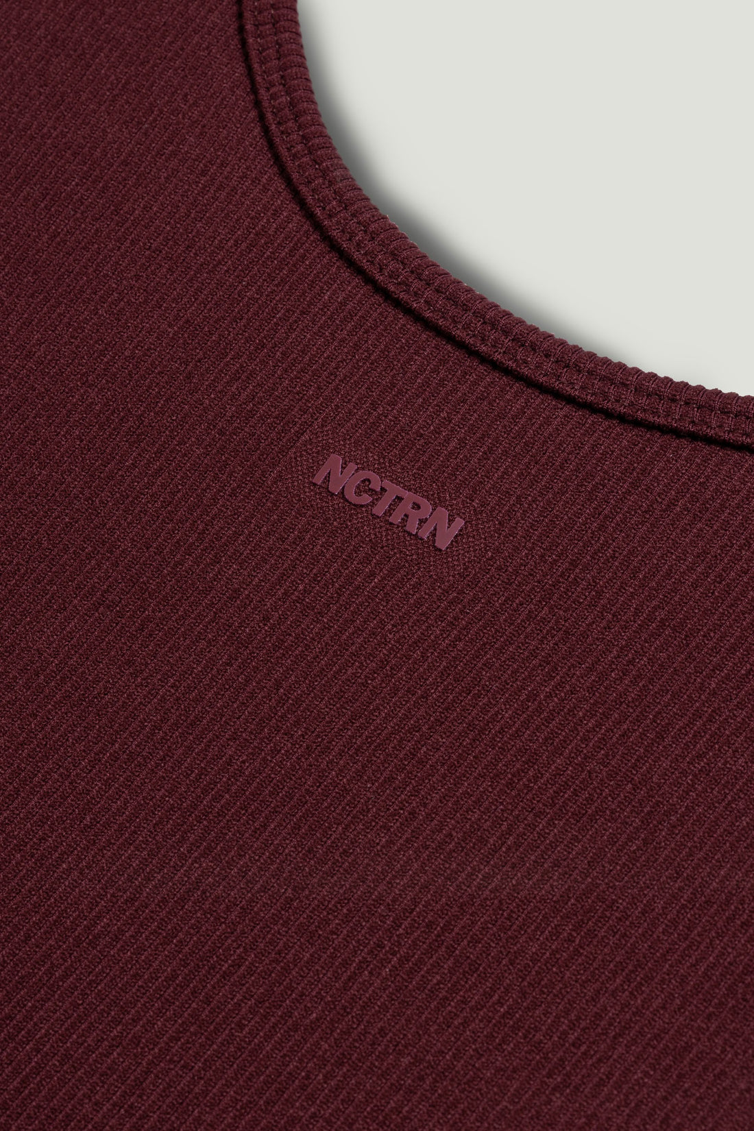 Burgundy Printed Sleeveless Crop Top