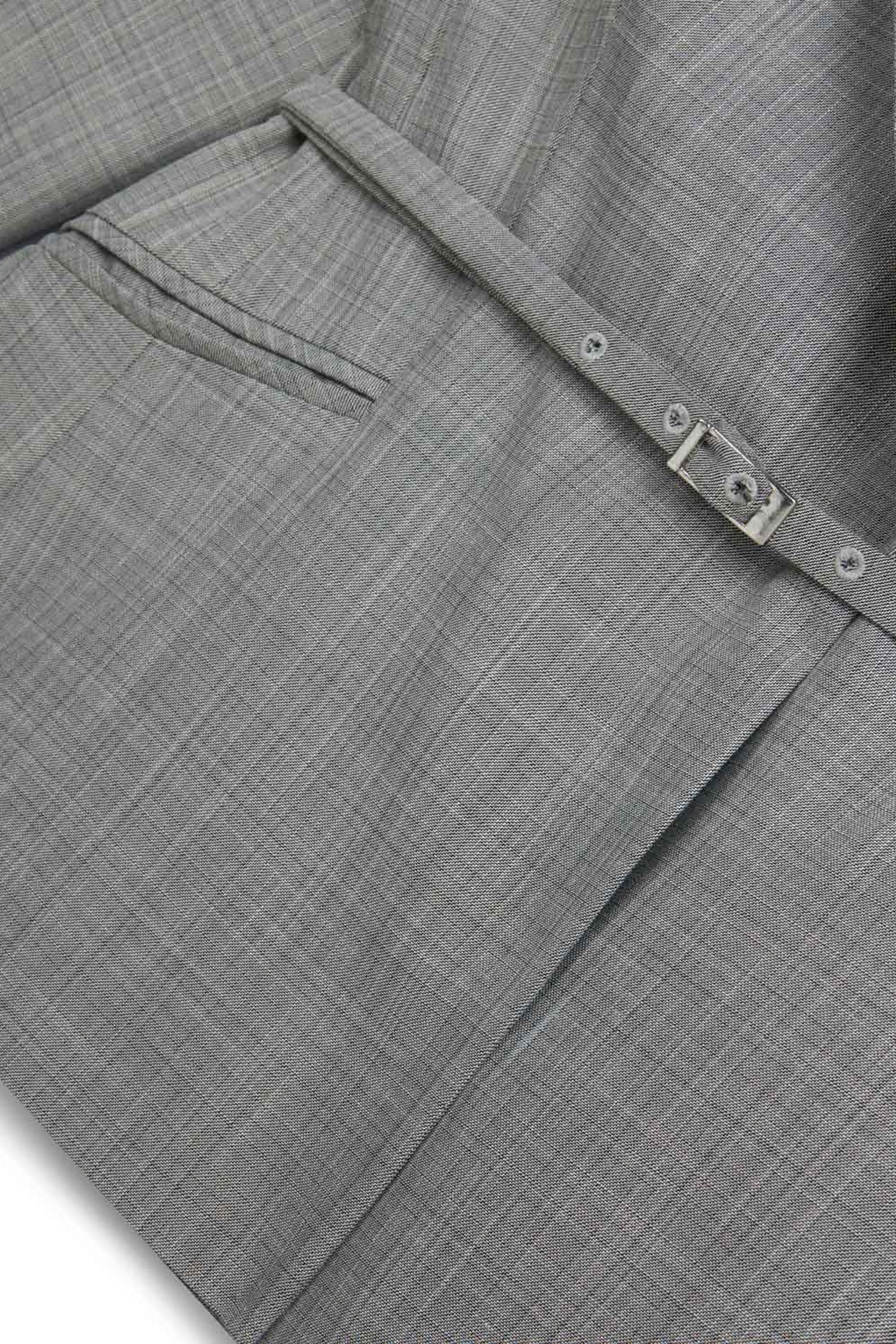 Gray Thin Belted Jacket