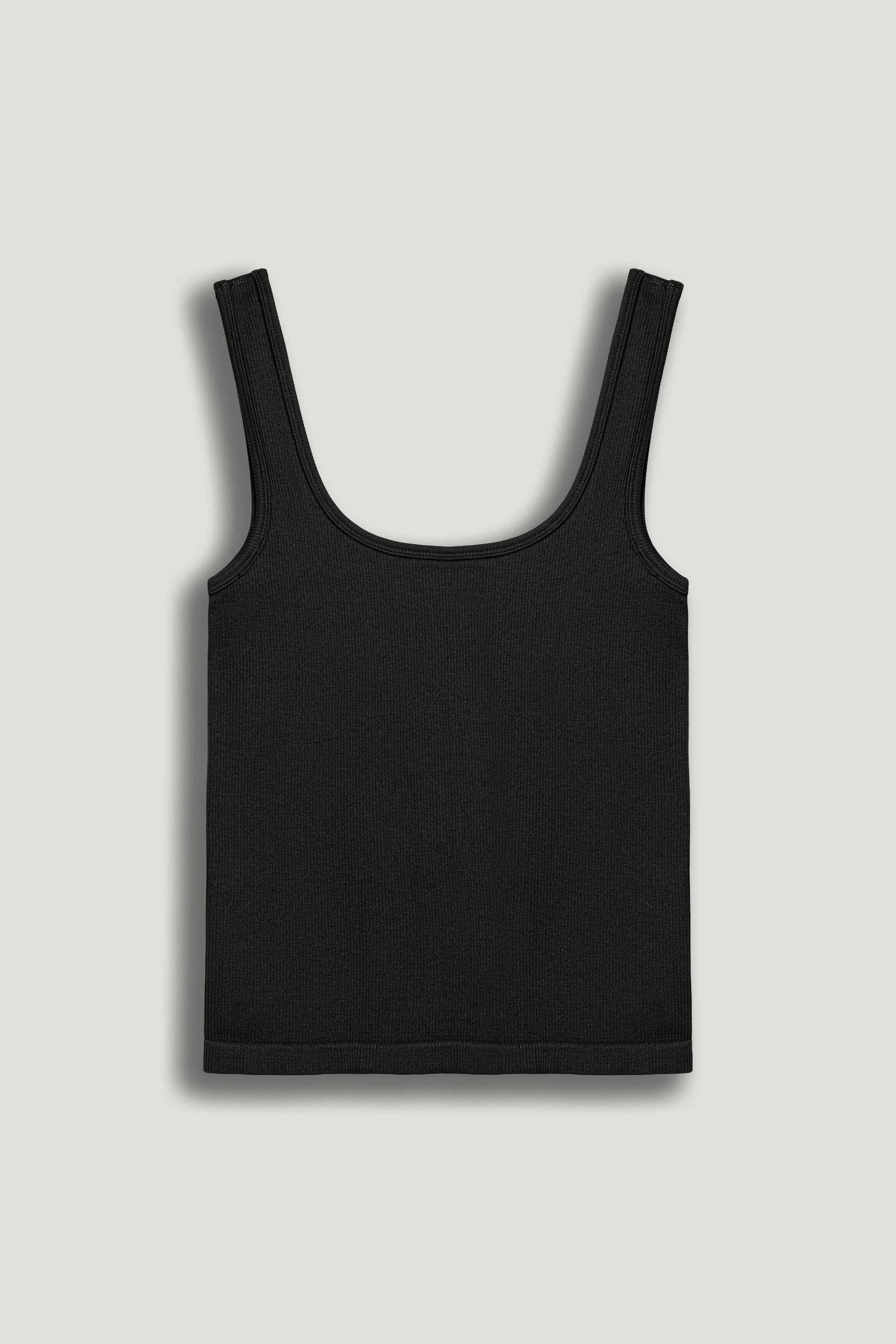Black Printed Sleeveless Crop Top