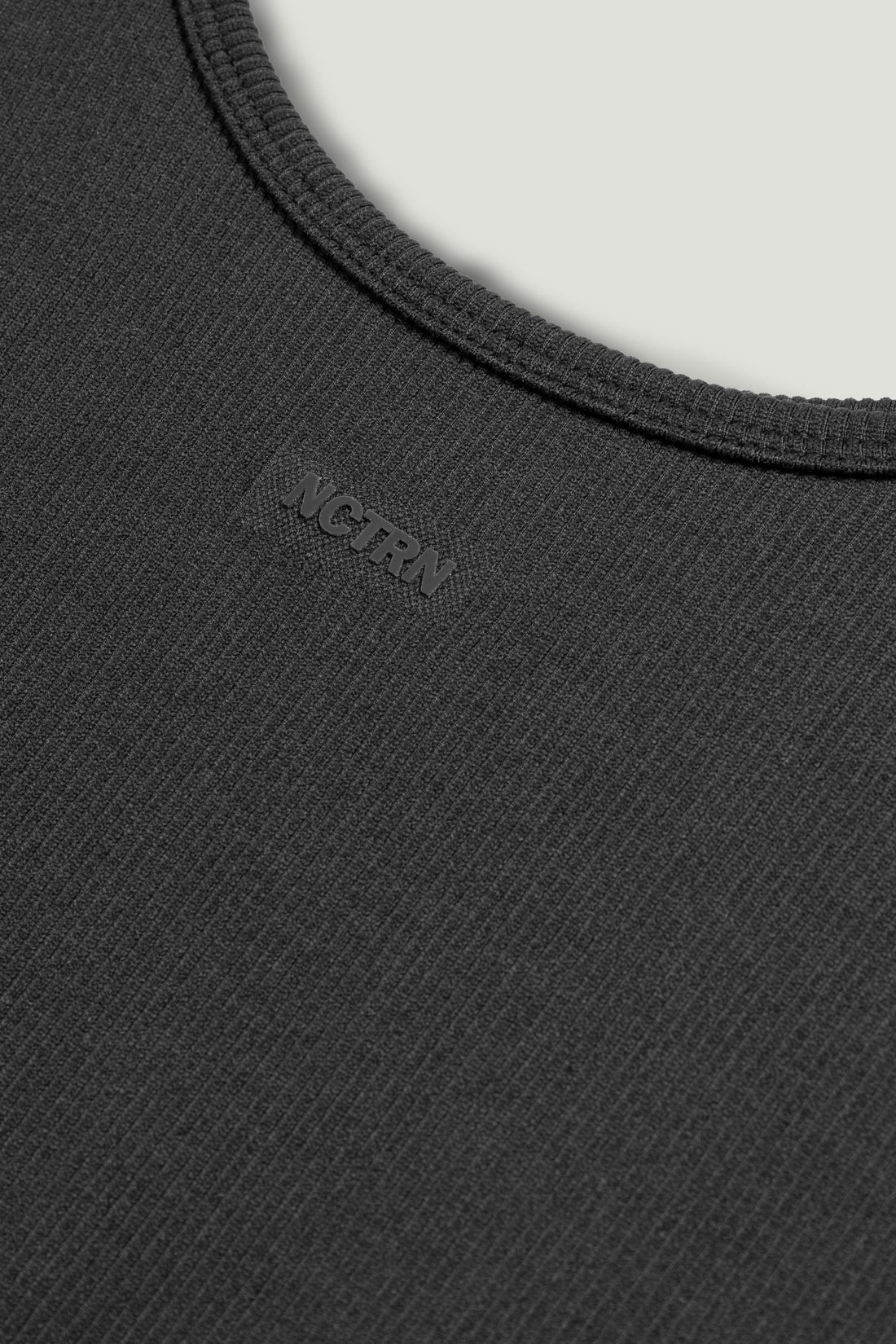 Anthracite Printed Sleeveless Crop Top