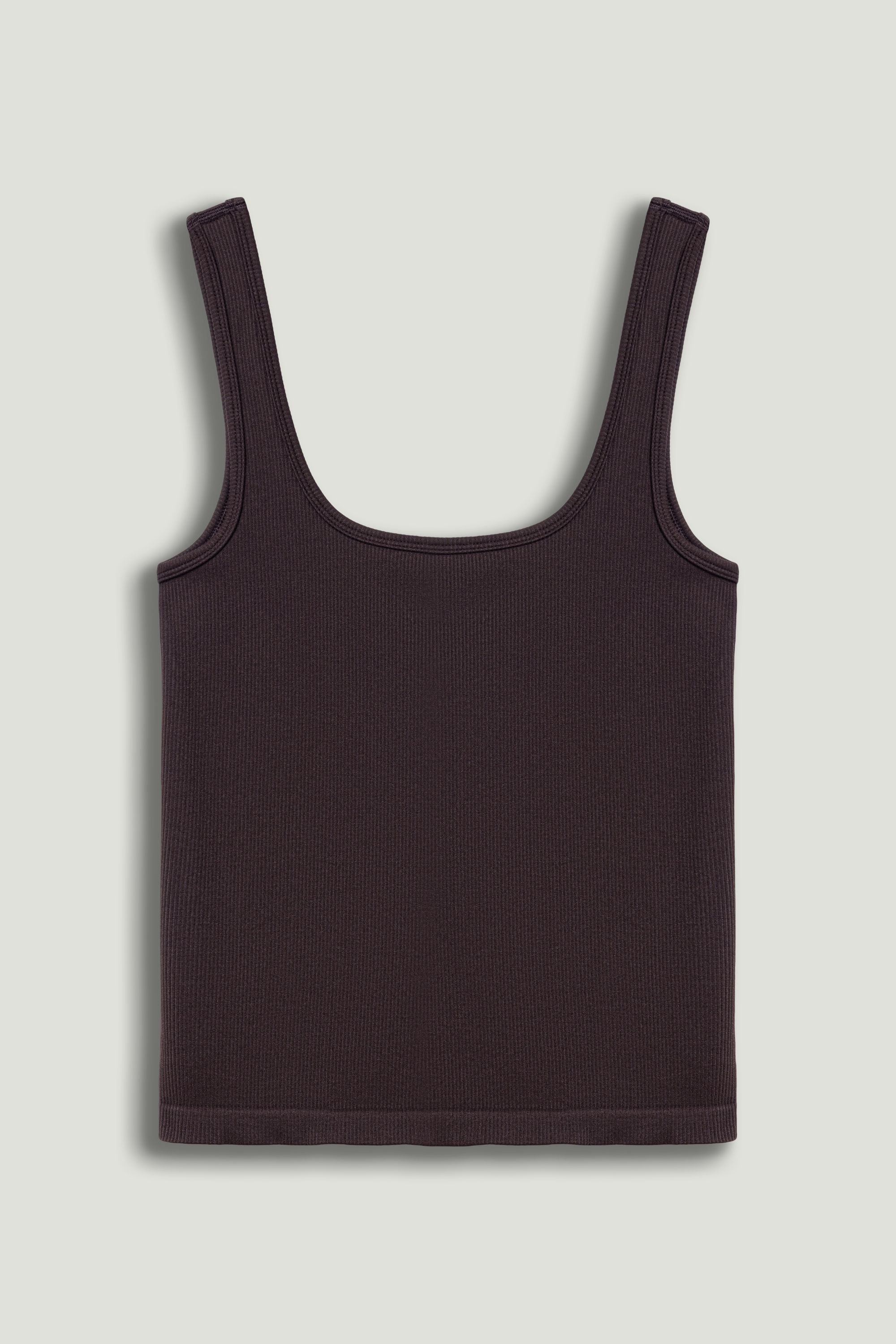 Brown Printed Sleeveless Crop Top