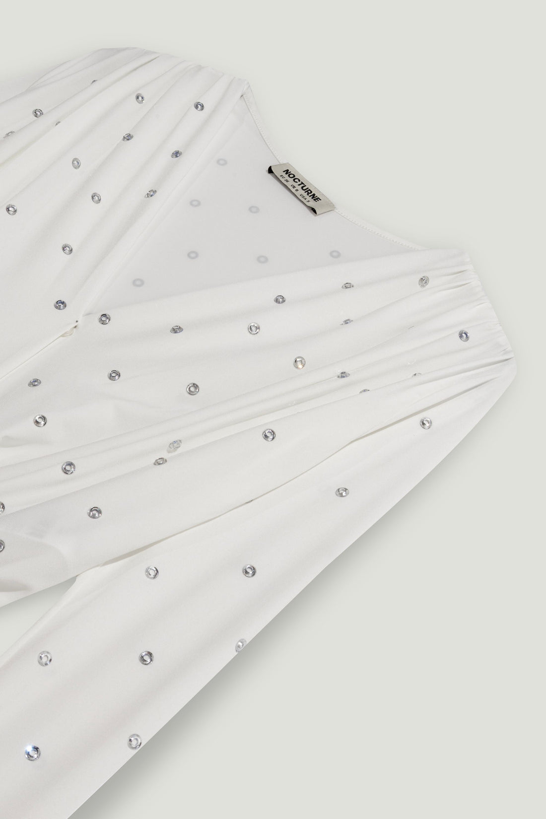 Embellished V-Neck Long-Sleeve Bodysuit