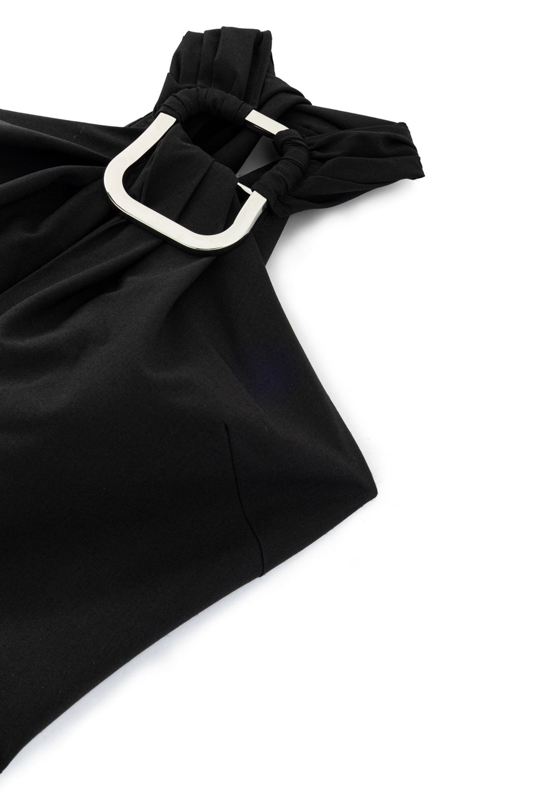 Black Halter Neck Midi Dress