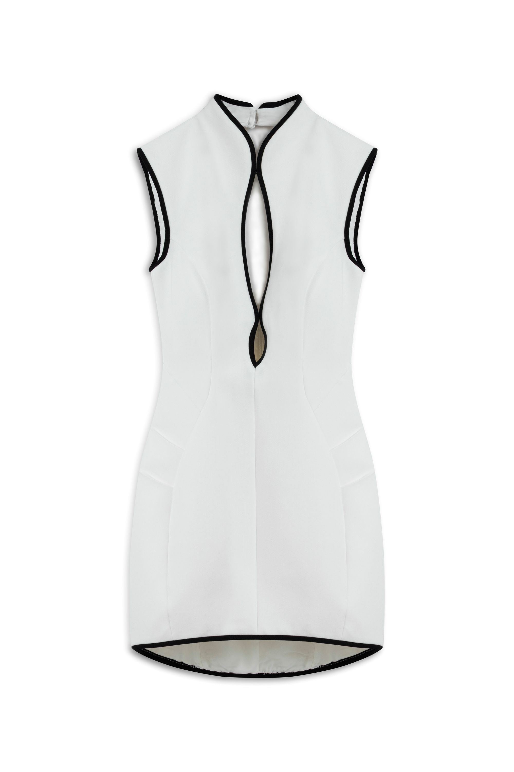 Ecru Japanese Cut Mini Dress
