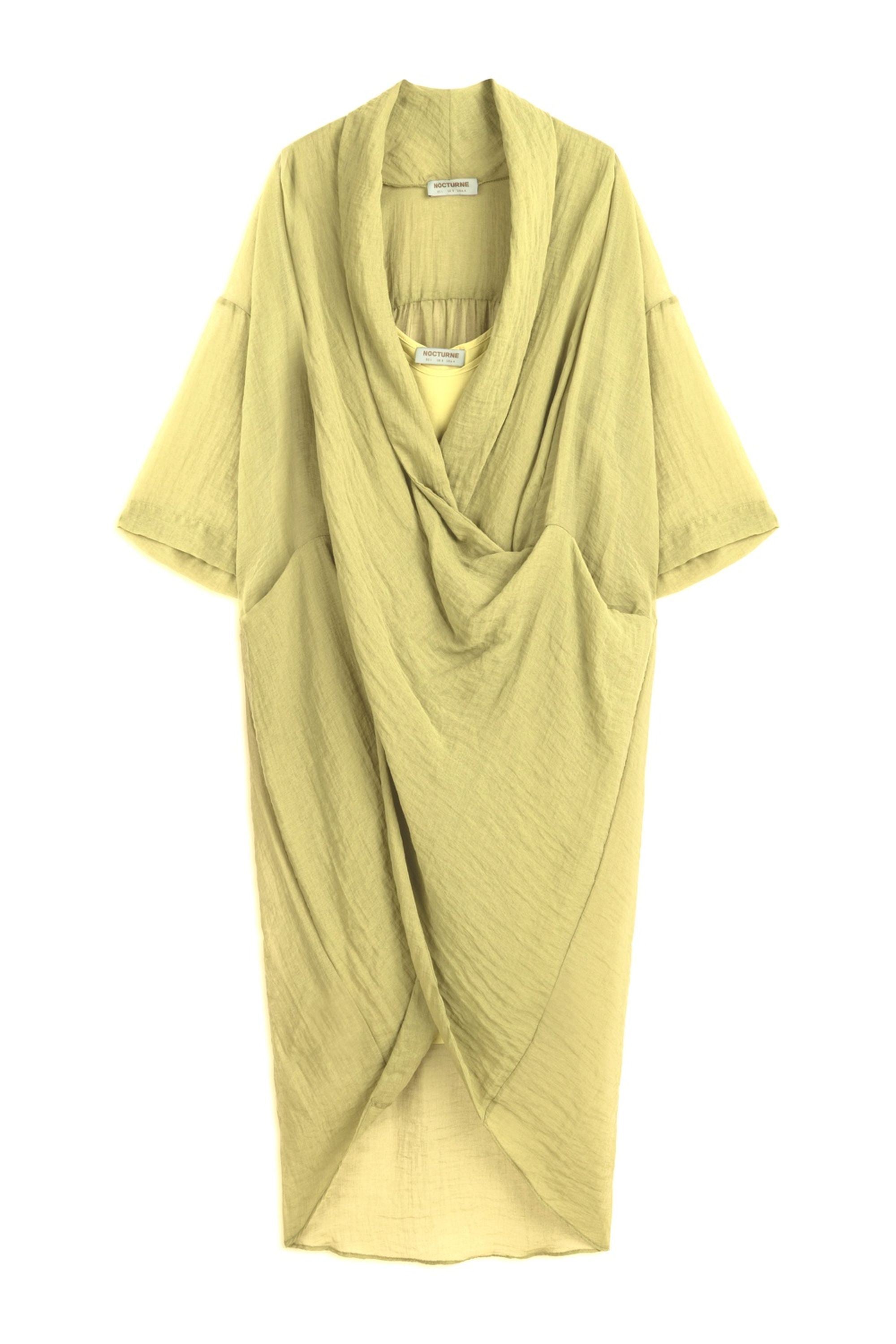 Yellow Oversized Midi Dress