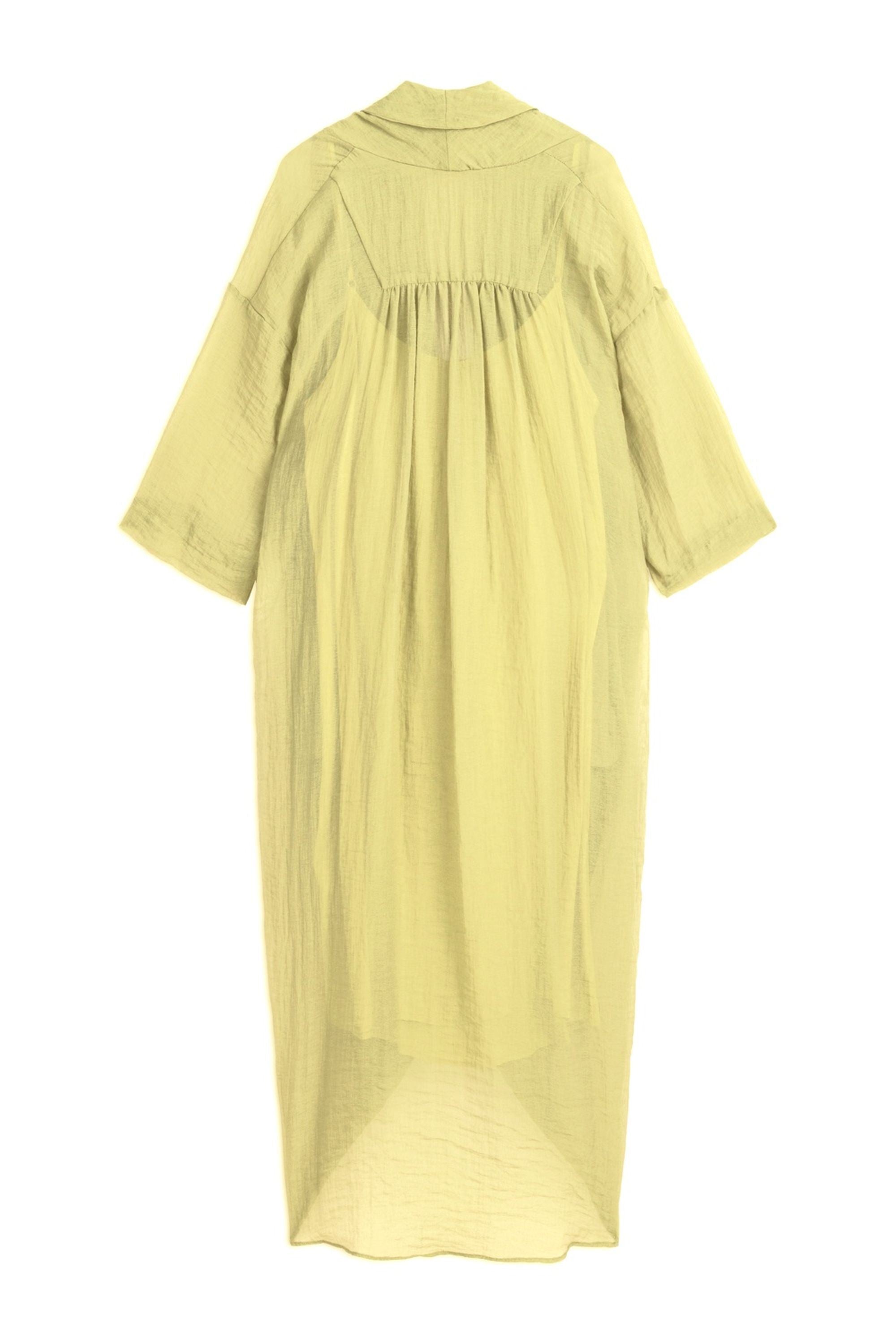Yellow Oversized Midi Dress