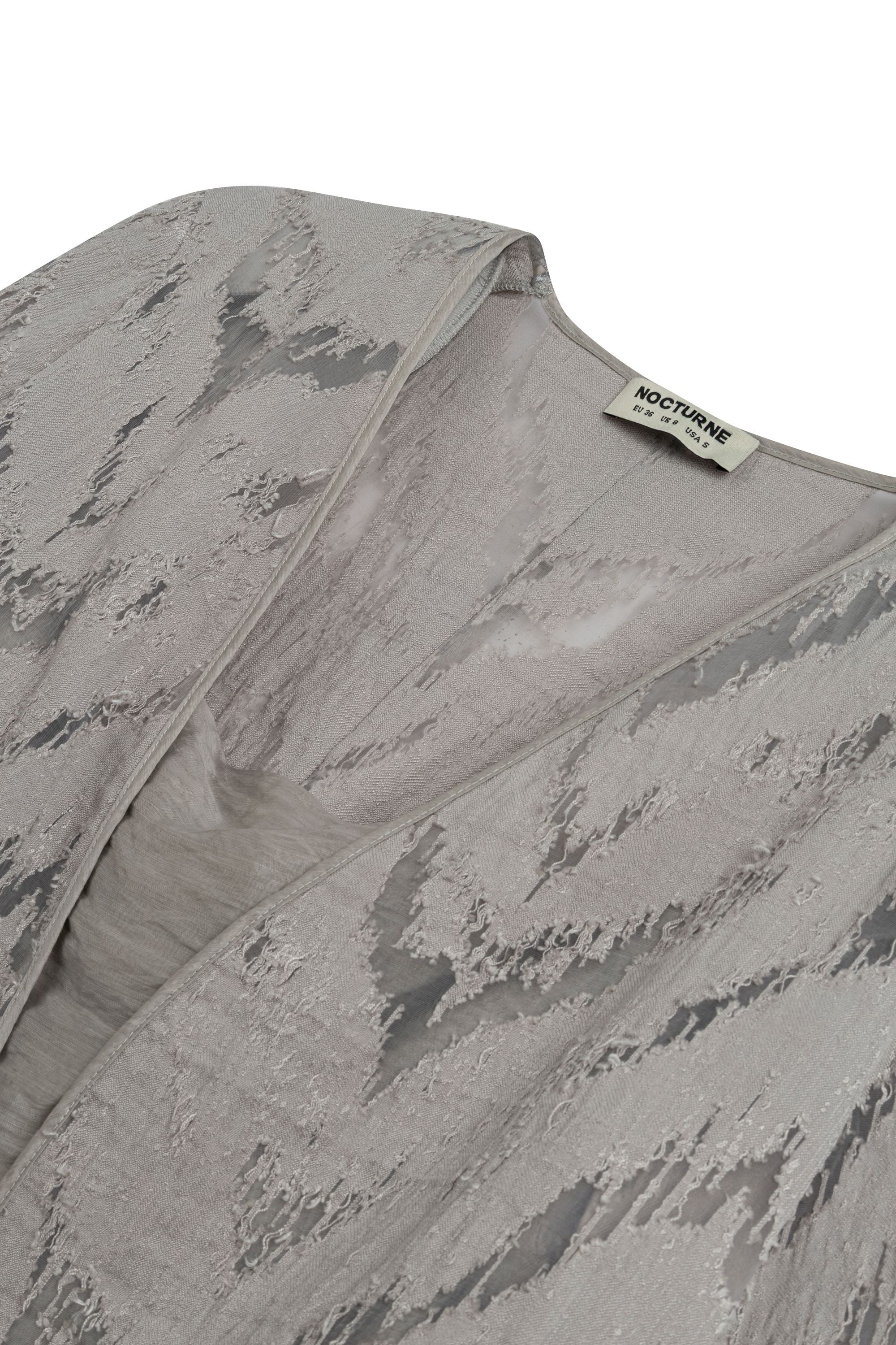 Grey Jacquard Jacket