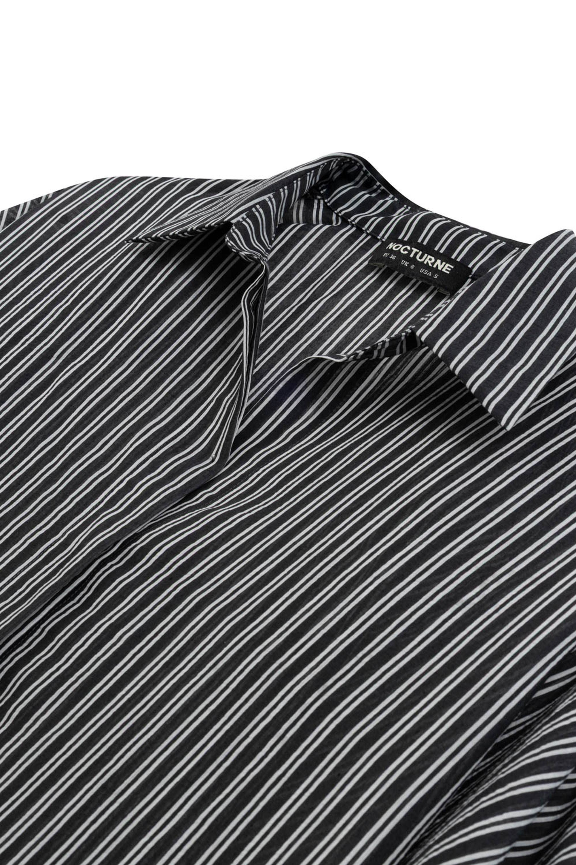 Oversize Shirt with Tie Sleeve Detail