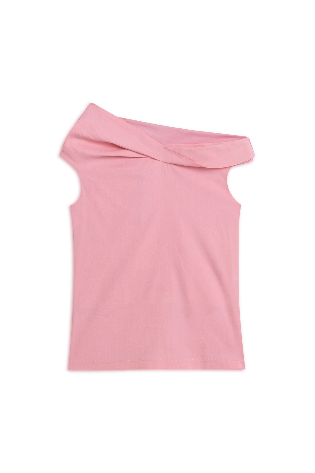 Pink Open Shoulder Blouse