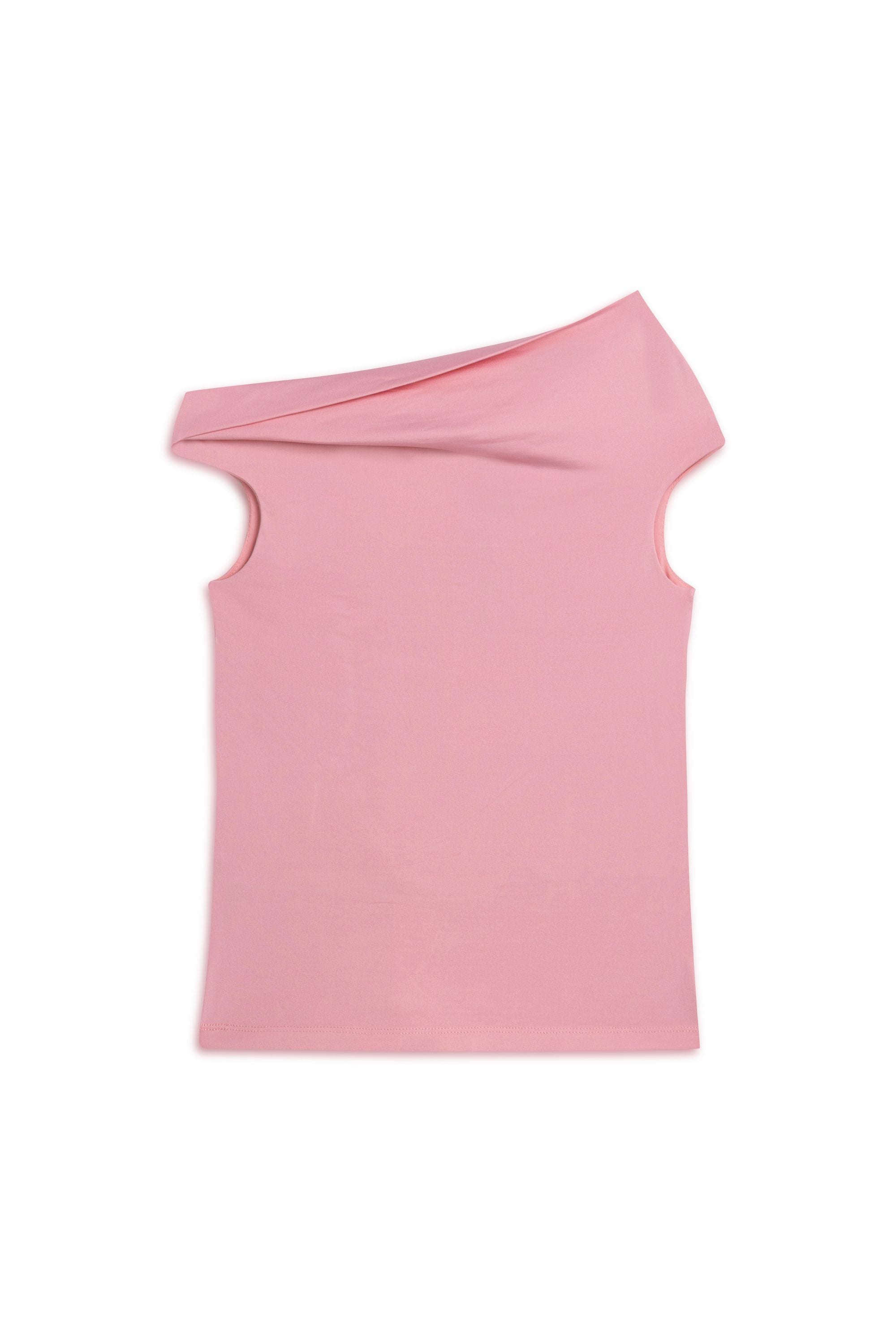 Pink Open Shoulder Blouse