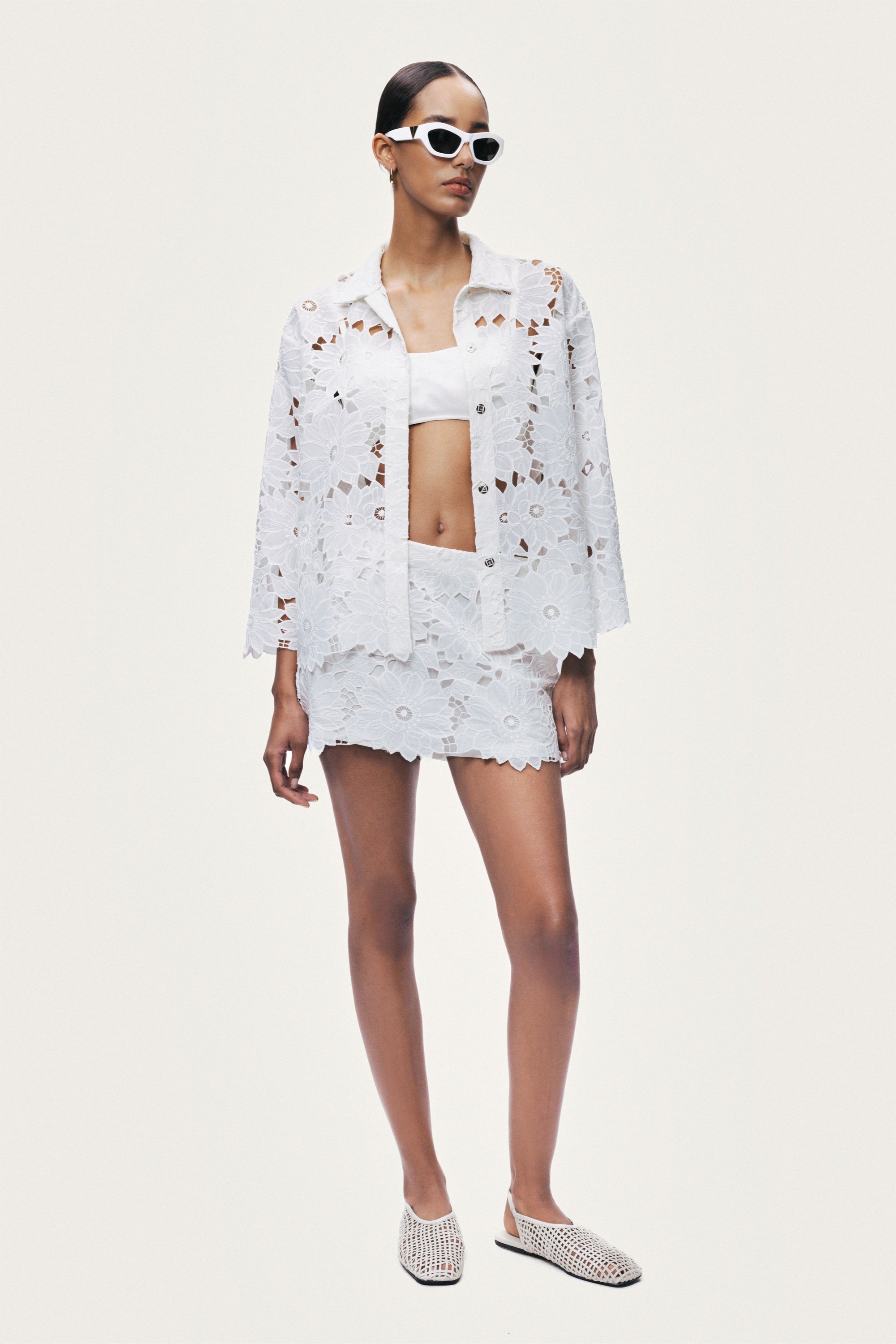 Floral Broderie Jacket