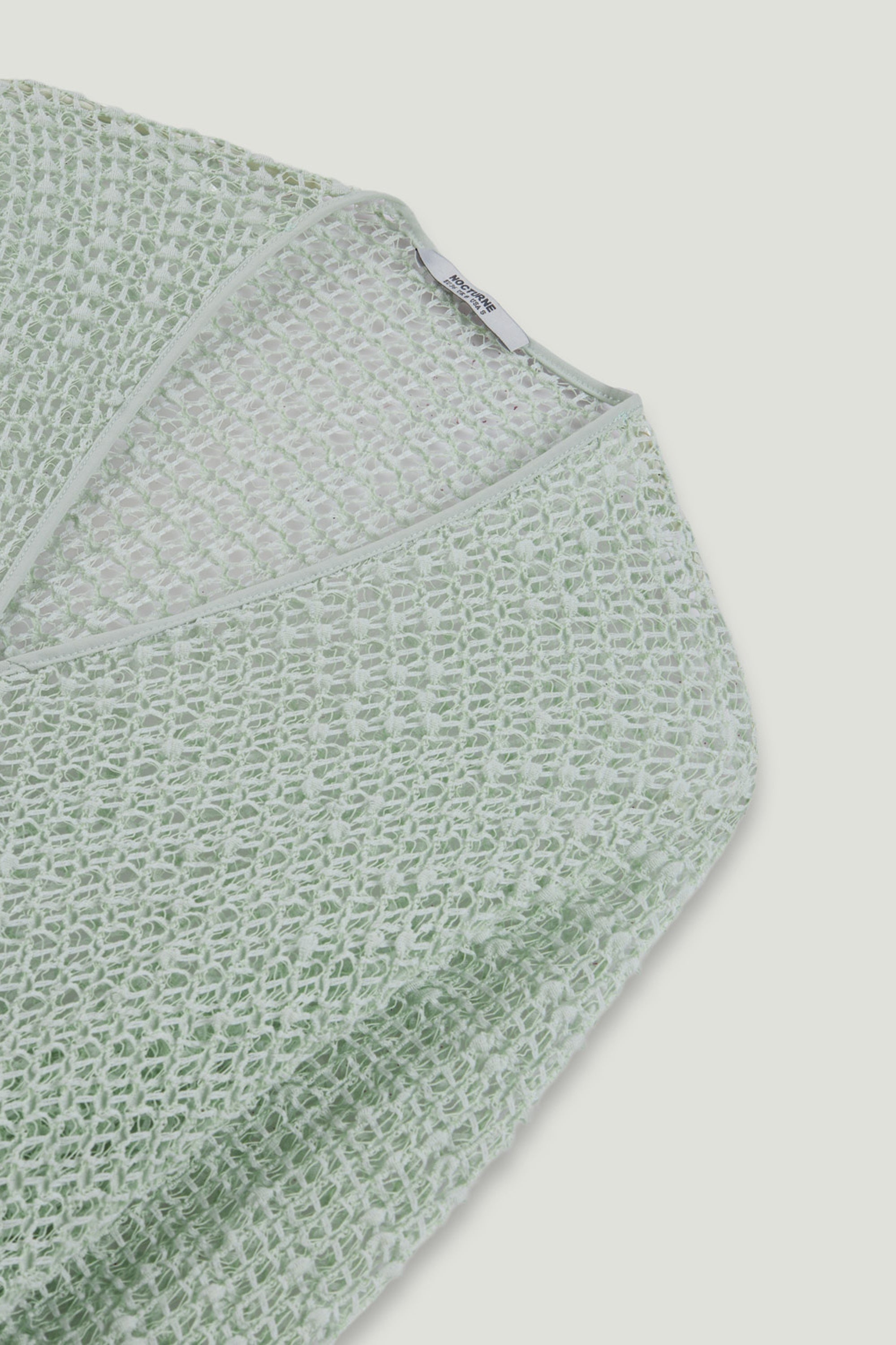 Wrap Mesh Blouse