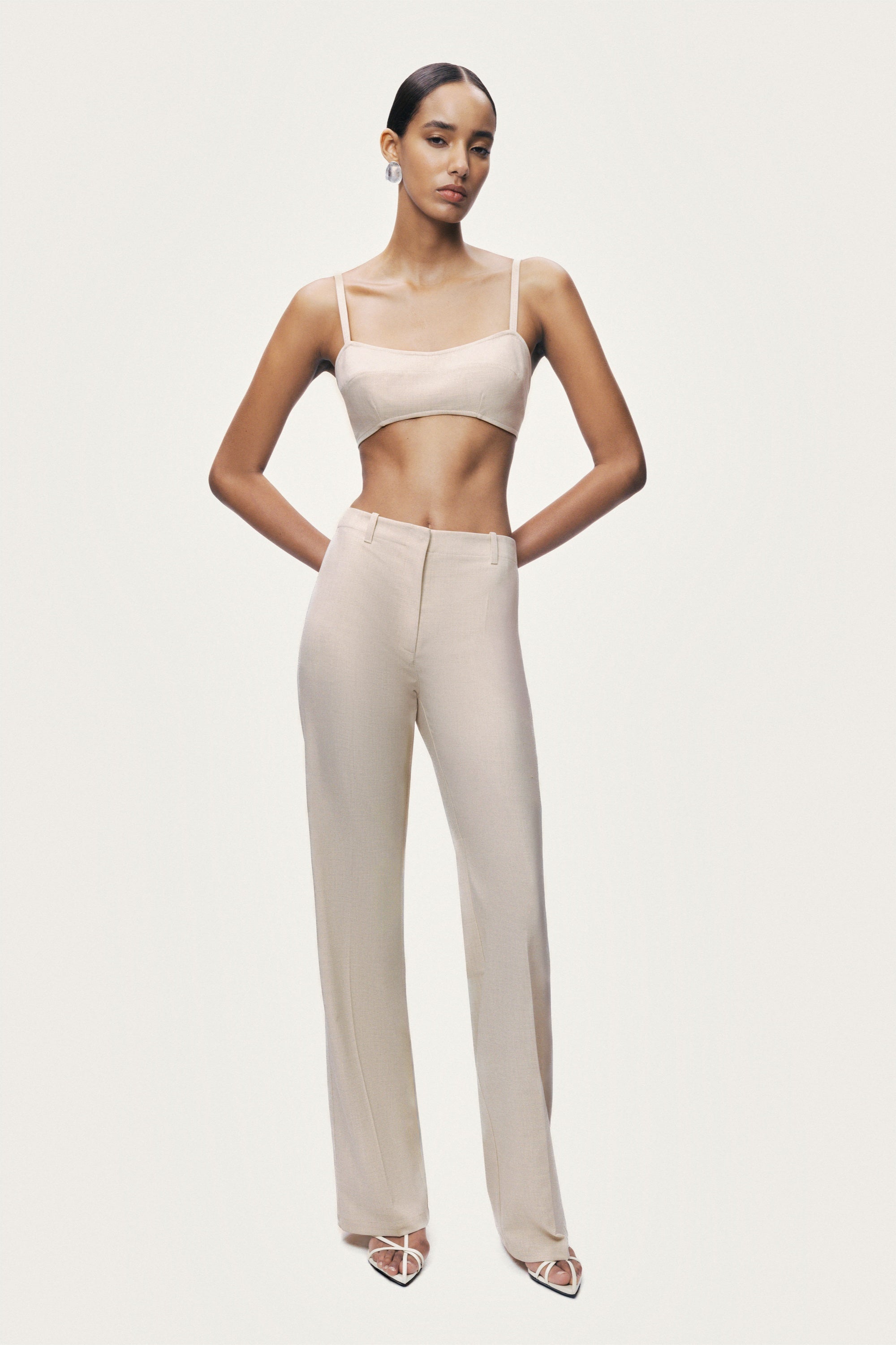 Straight-Leg Trousers