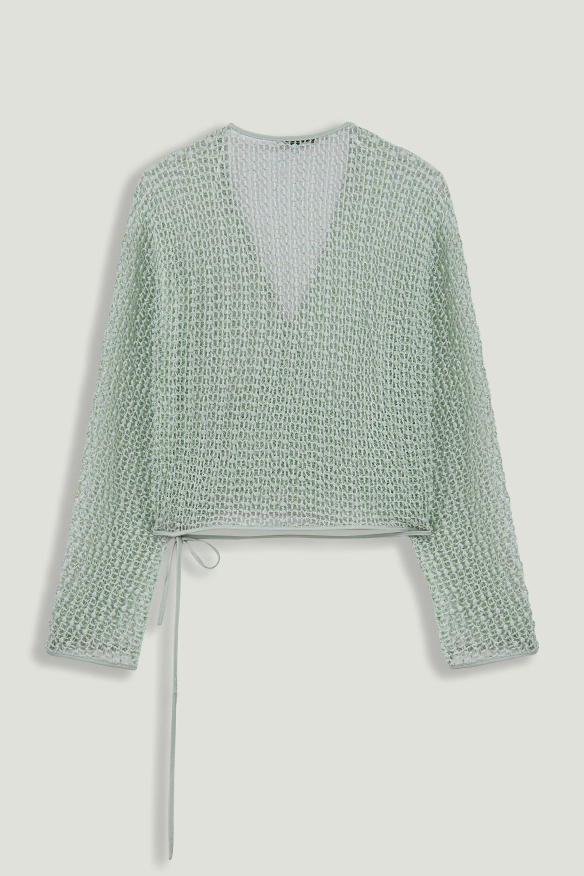 Wrap Mesh Blouse
