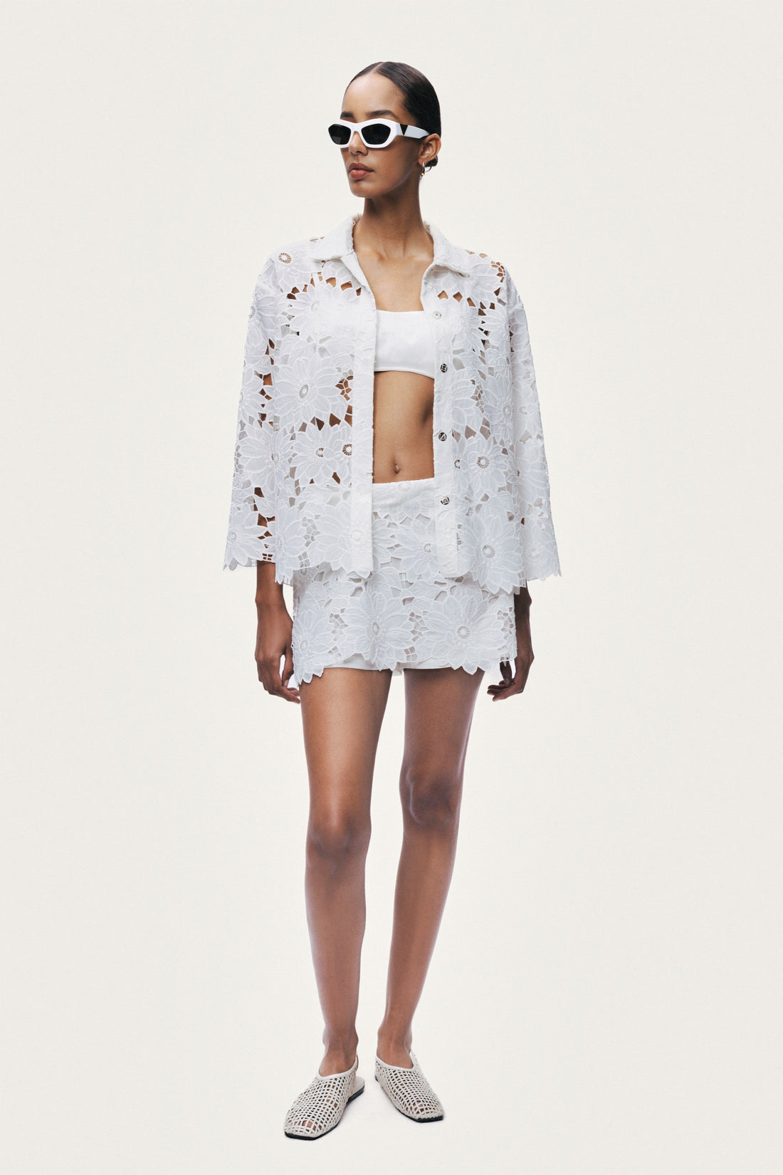 Floral Broderie Jacket