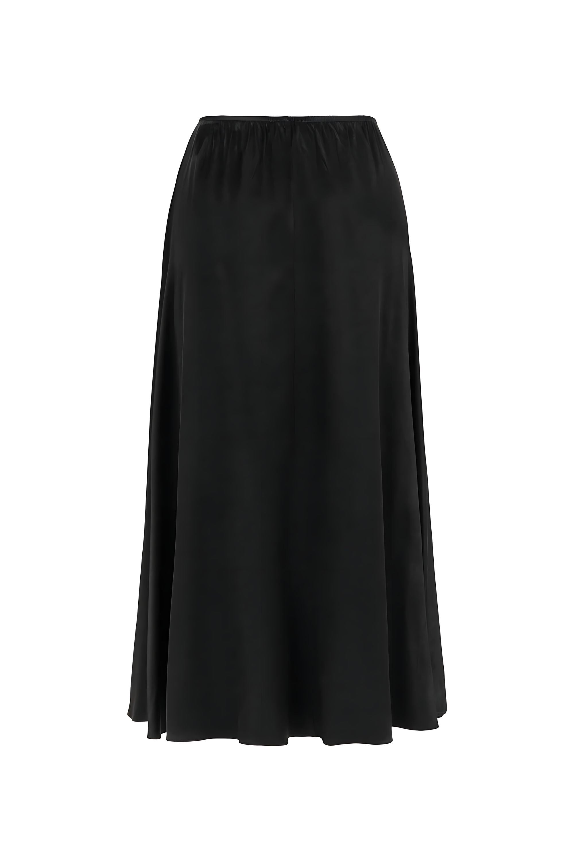 Elastic Waist Midi Skirt (Final Sale)