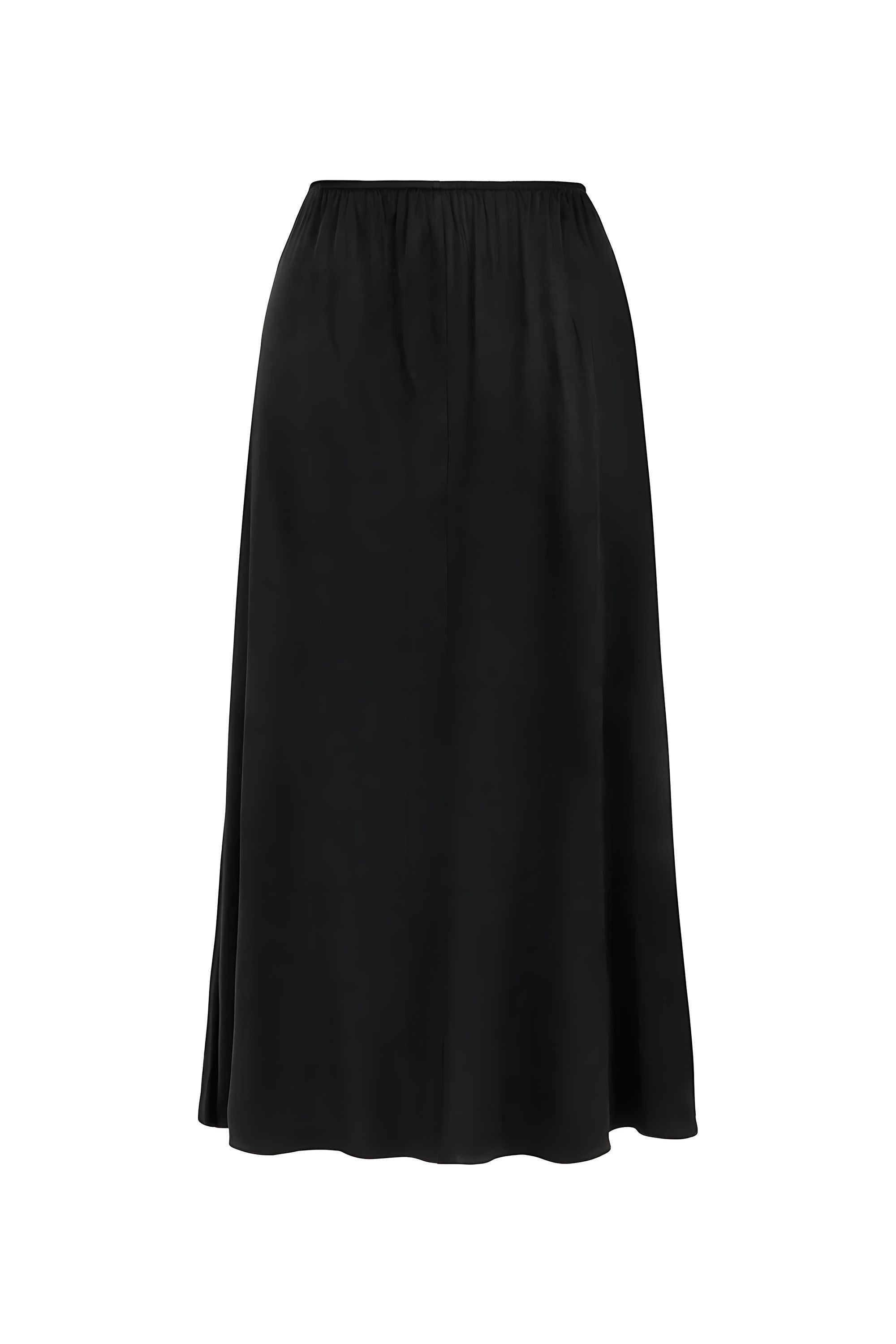 Elastic Waist Midi Skirt (Final Sale)