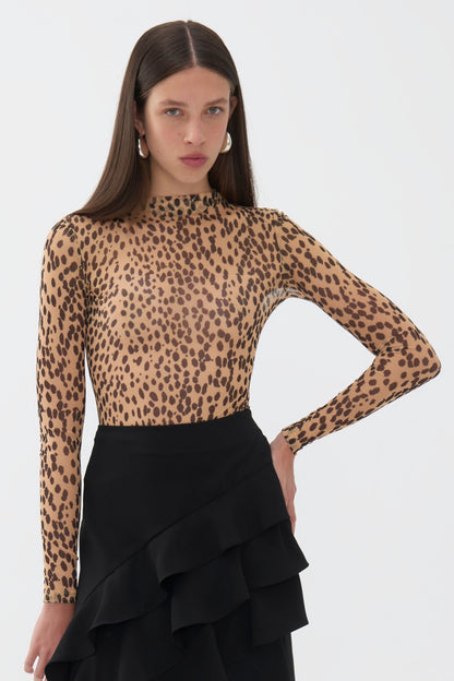 Leopard Print Bodysuit