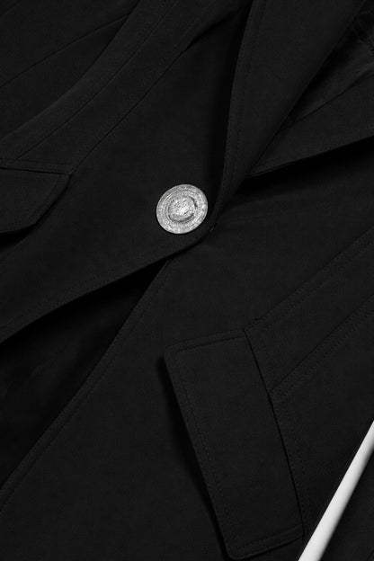 Sculpted Single-Button Tailored Jacket