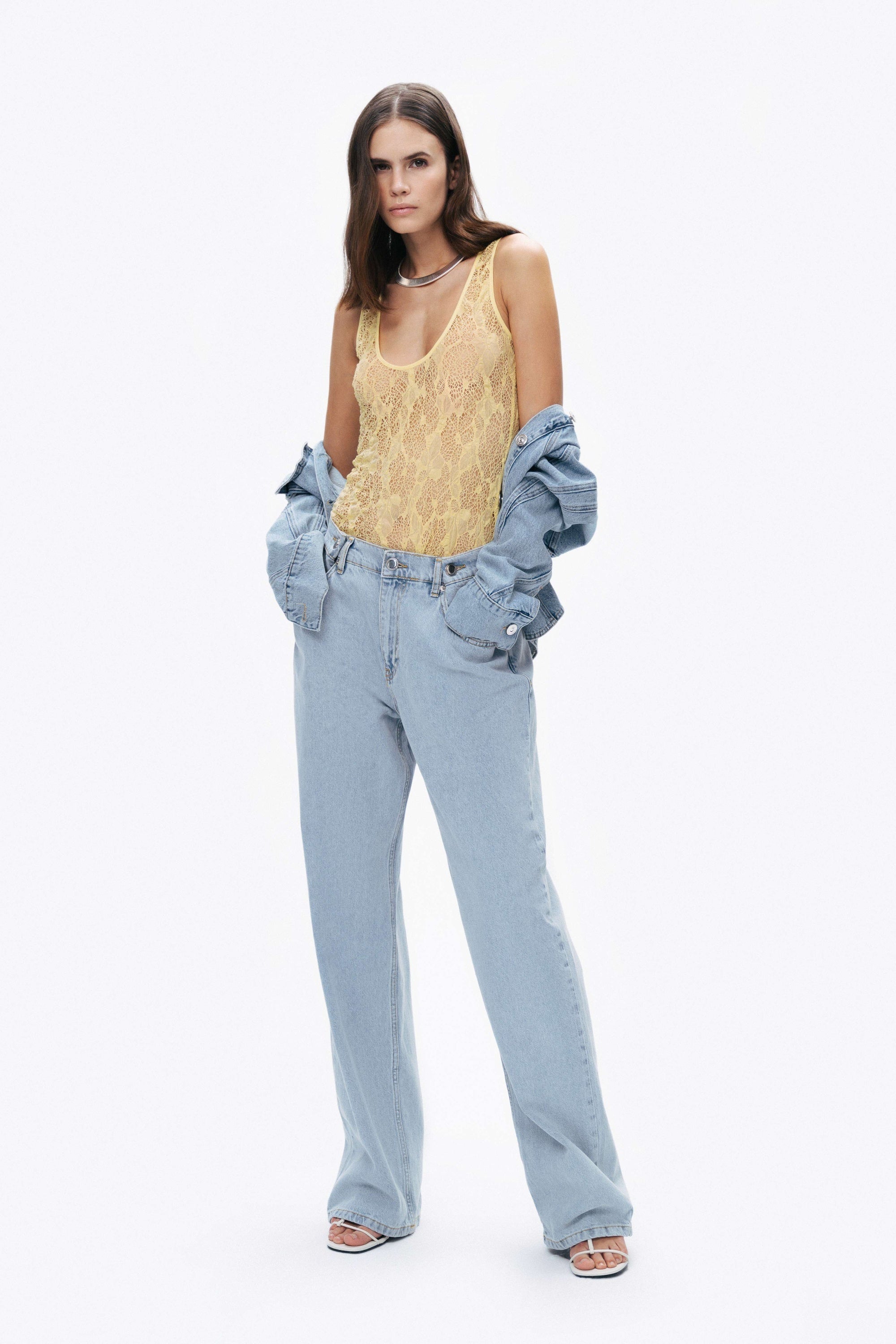 Blue Hooded Denim Jacket