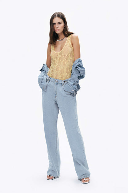 Blue Hooded Denim Jacket