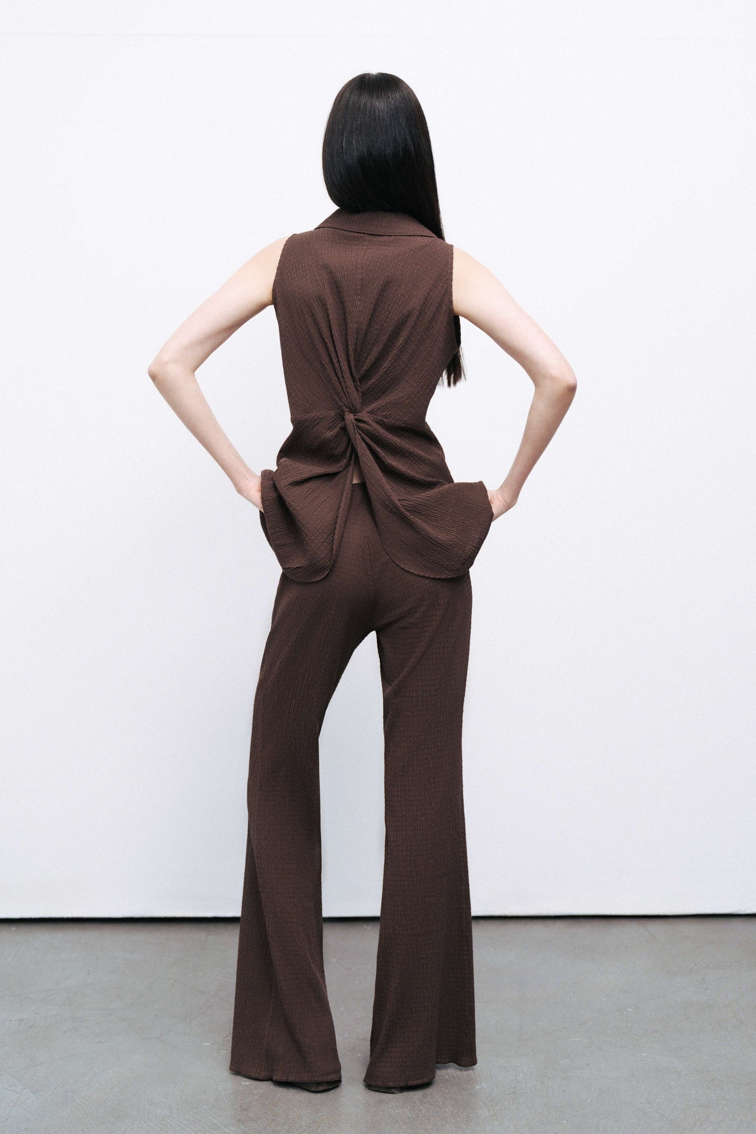Coffee Accessory Detailed Blouse