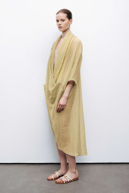 Light Green Oversized Midi Dress