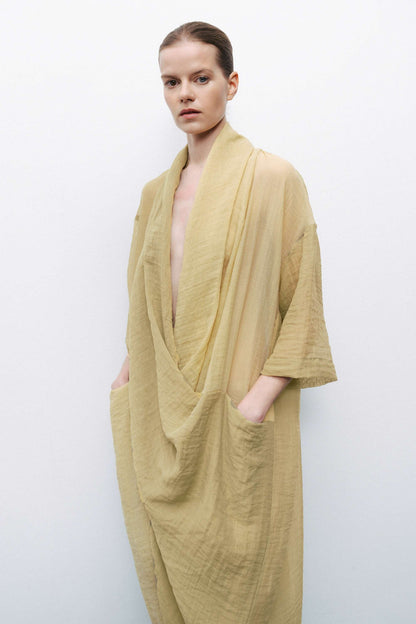 Light Green Oversized Midi Dress