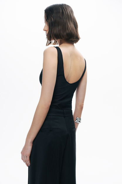 Black Pants with Waist Details