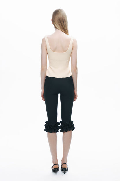 Ecru Corset-Inspired Blouse