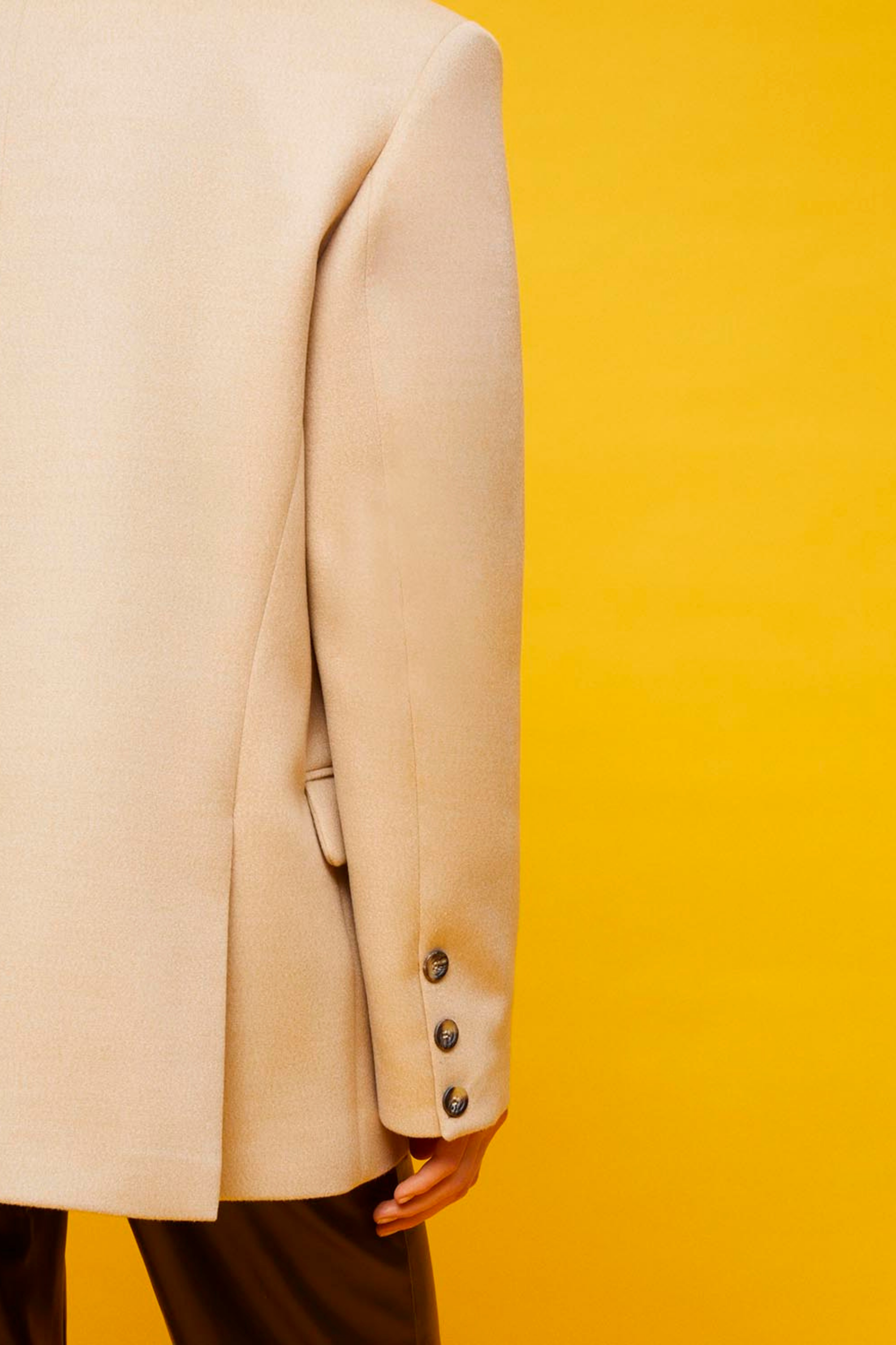 Shoulder Pad Cashmere Blazer (Final Sale)