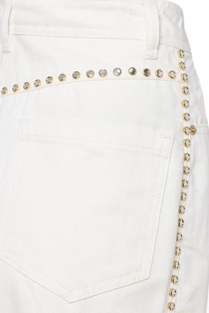 Studded Mom Denim Pants