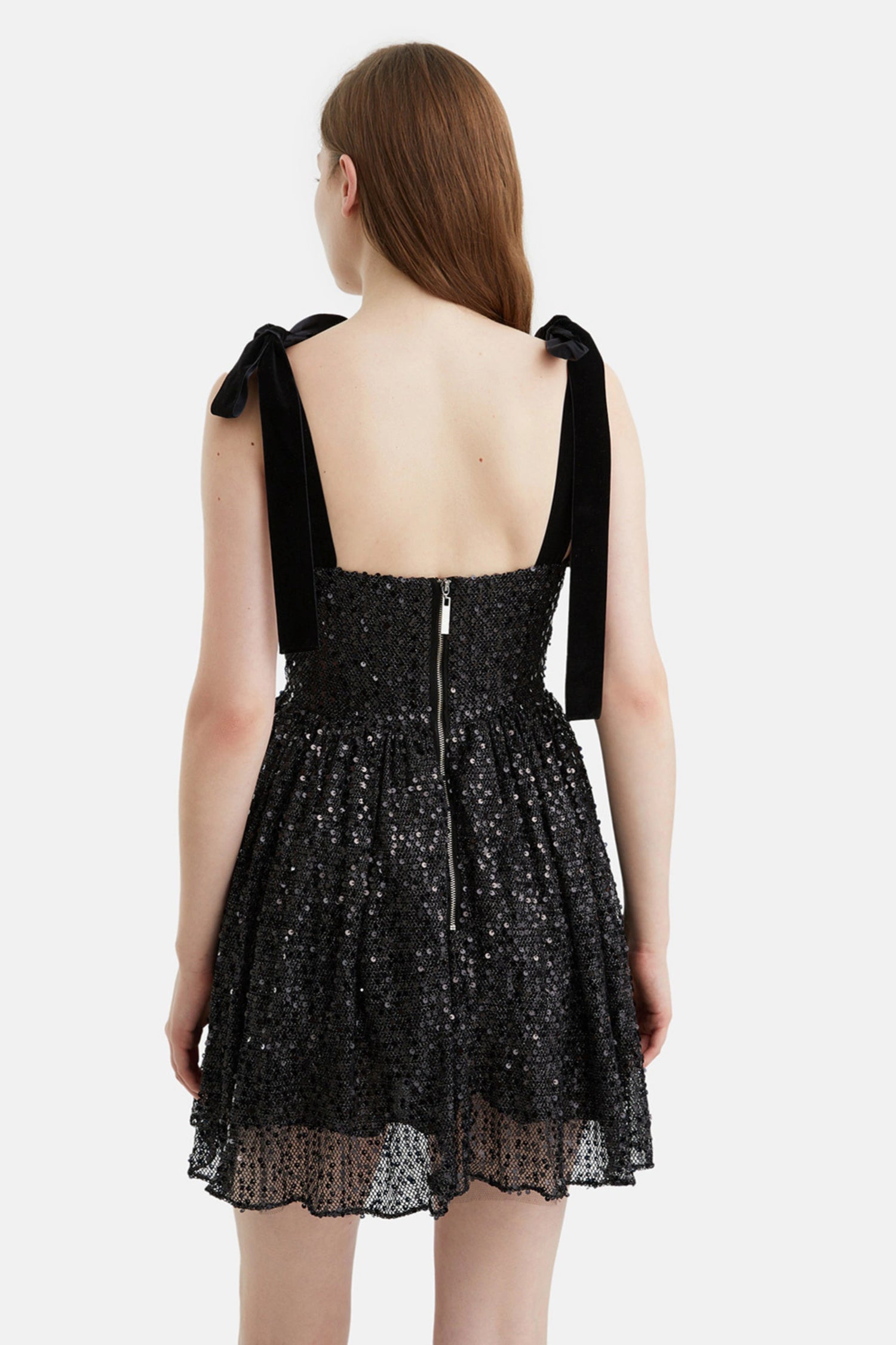 Sequined Flowy Mini Dress (Final Sale)