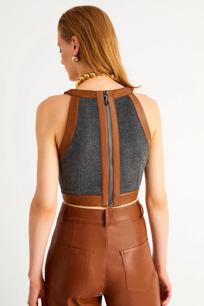 Halter Neck Crop Top (Final Sale)