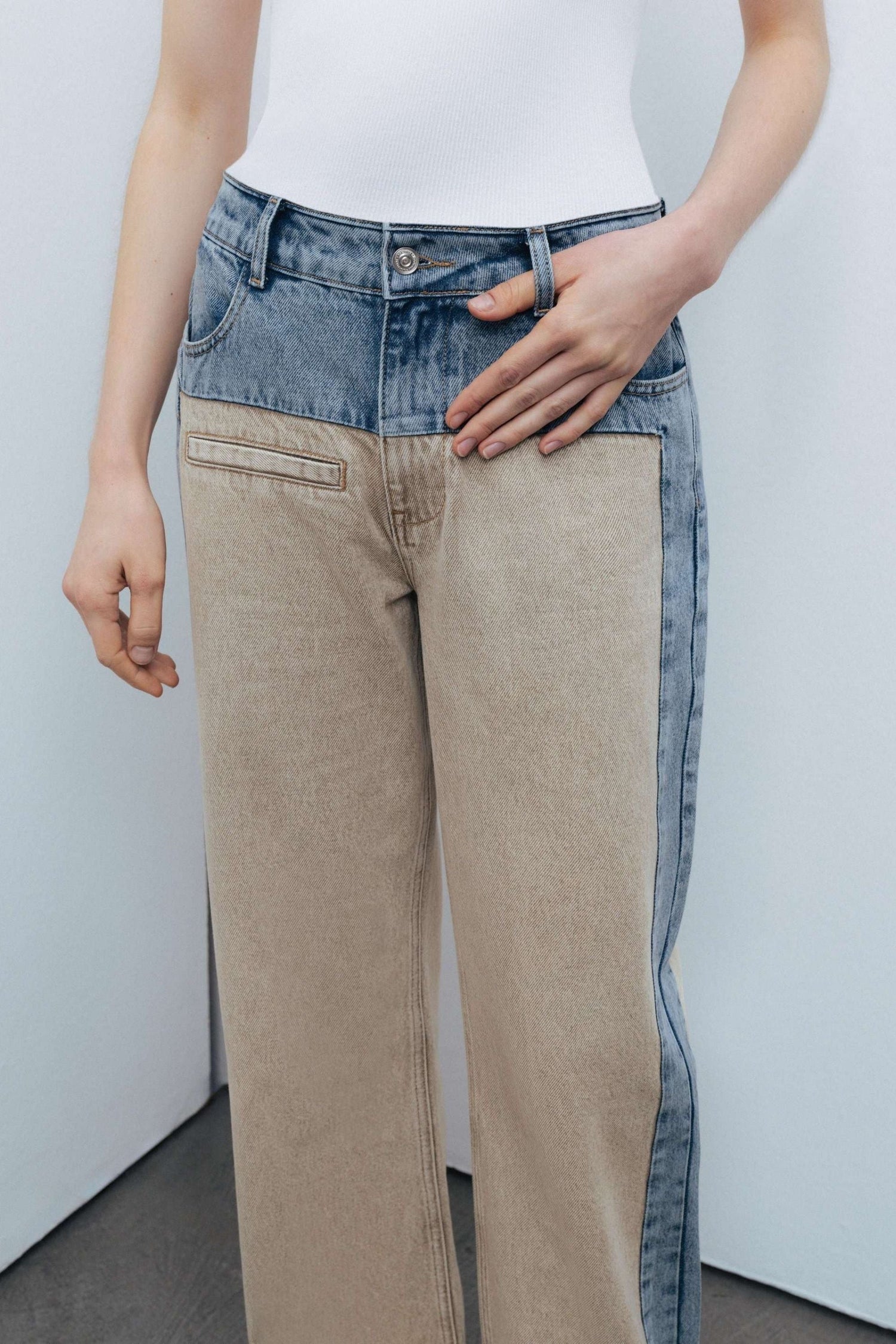 Washed High Waist Jeans