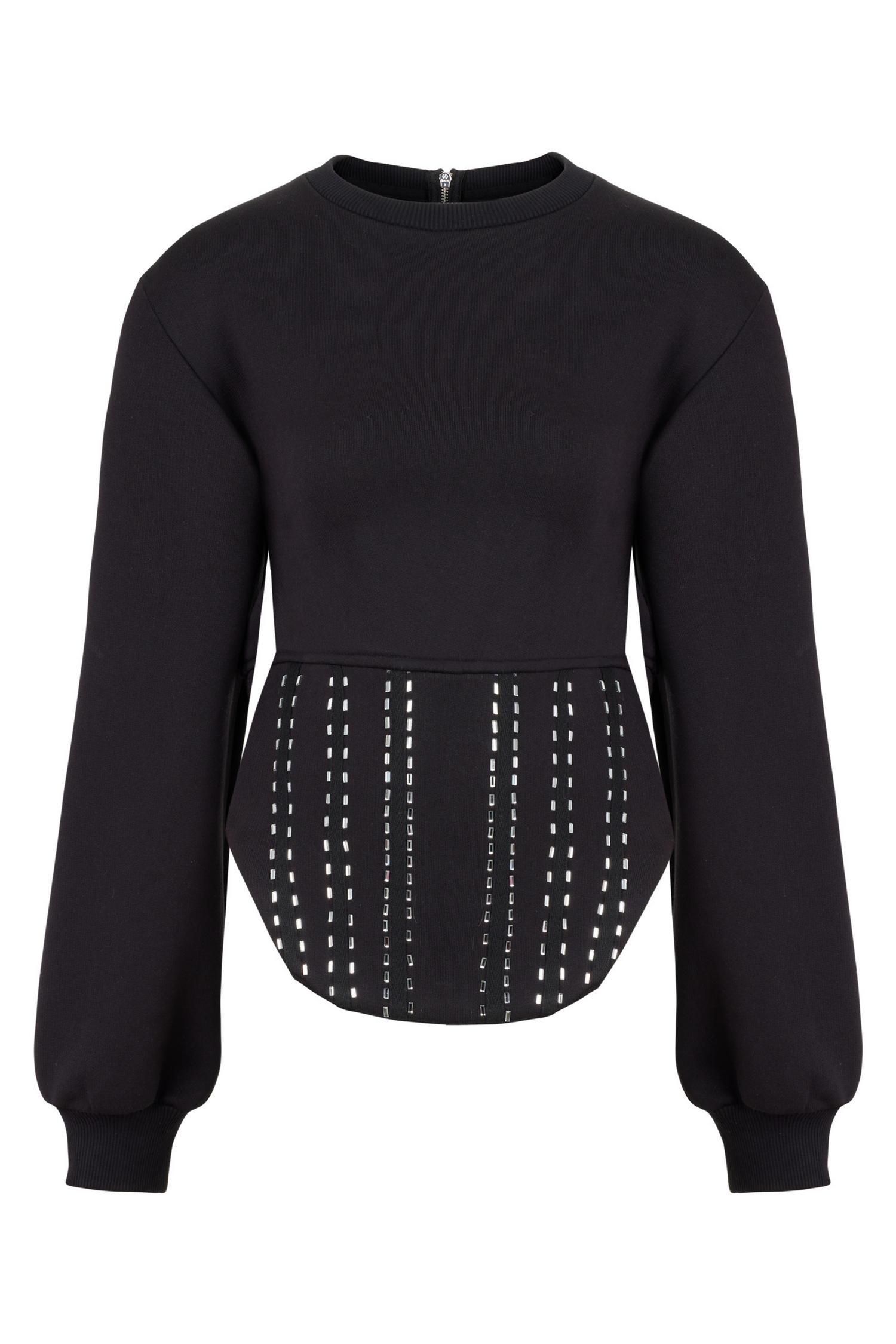 Beaded Corset Sweatshirt (Final Sale)