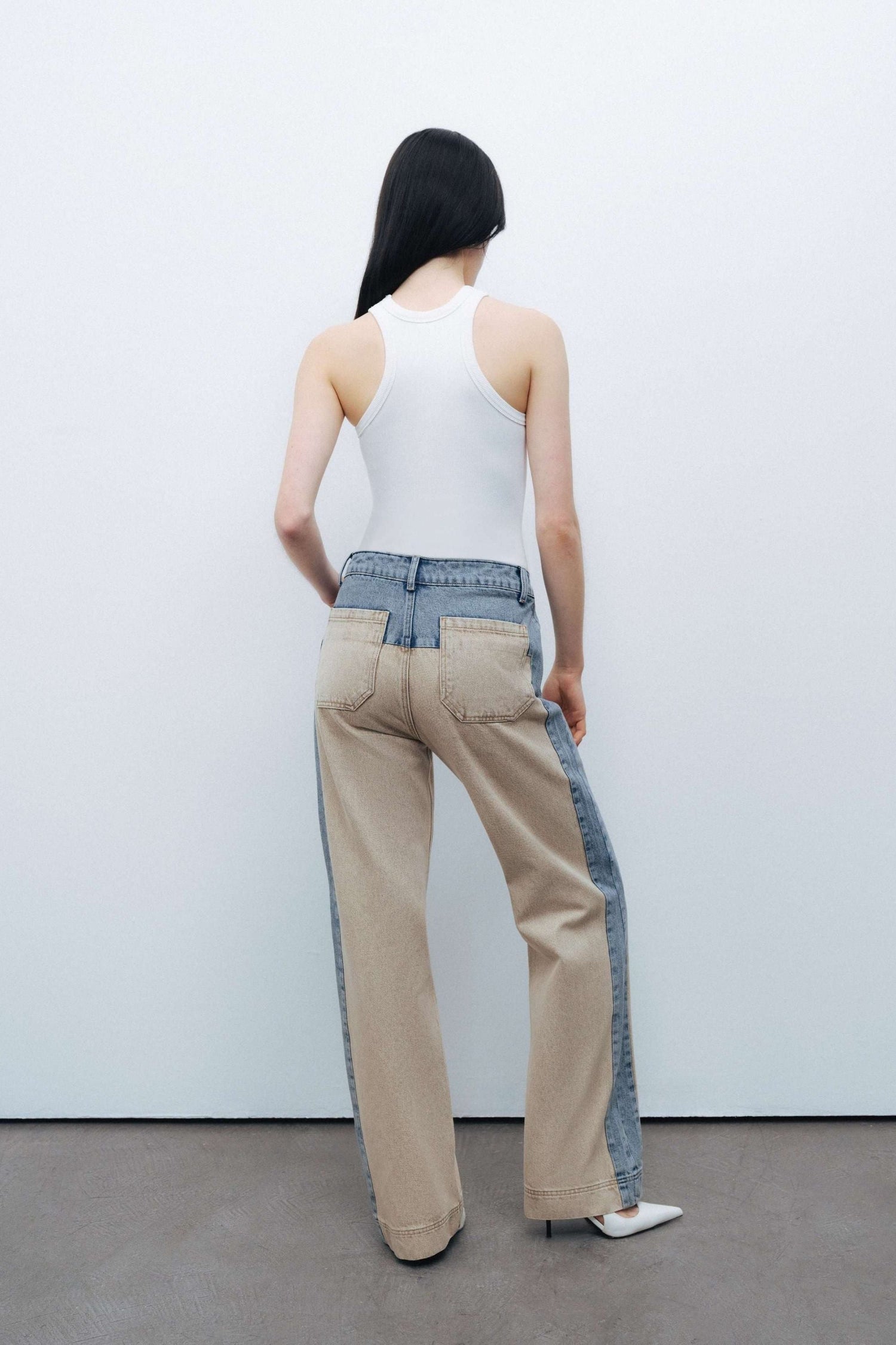 Washed High Waist Jeans