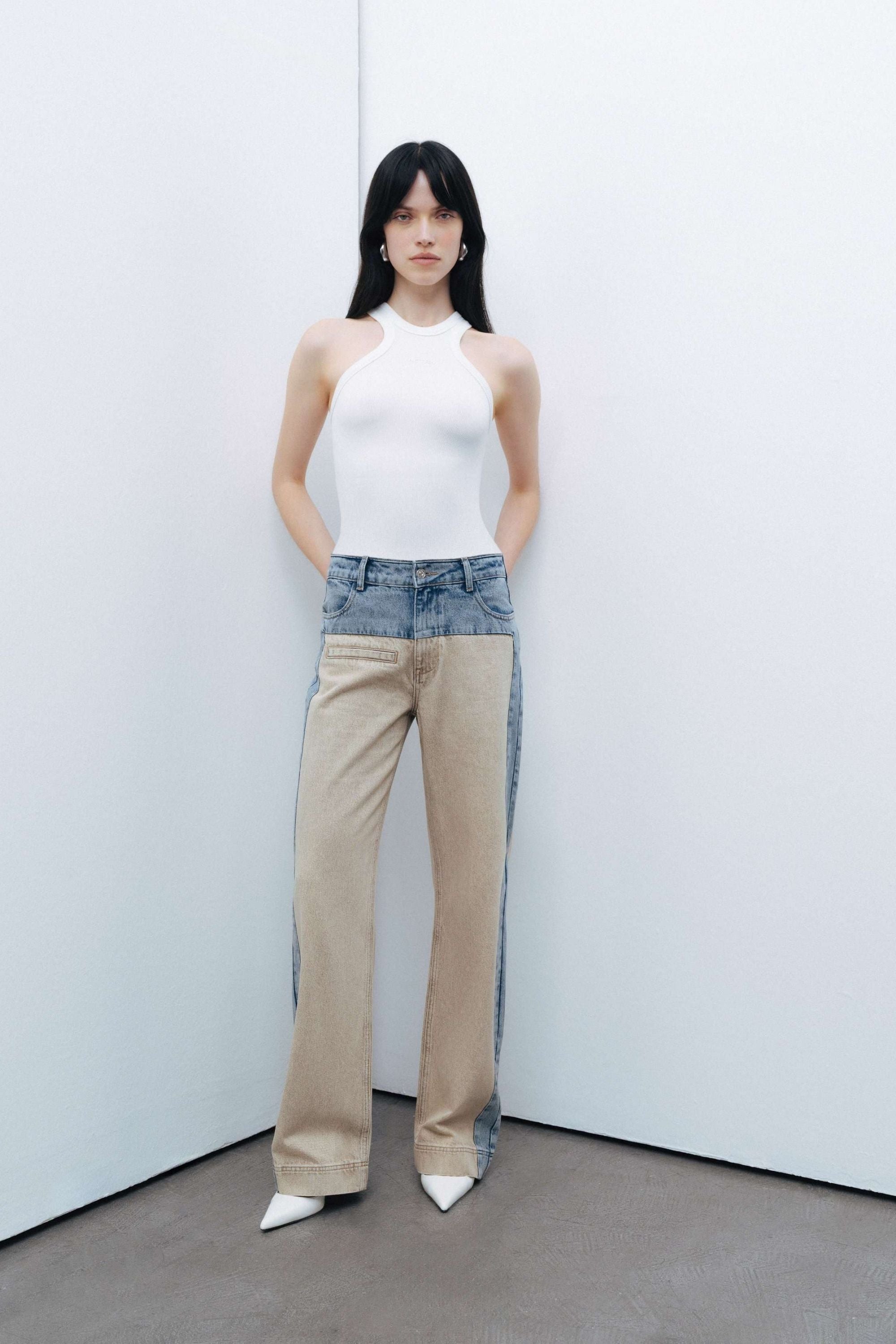 Washed High Waist Jeans
