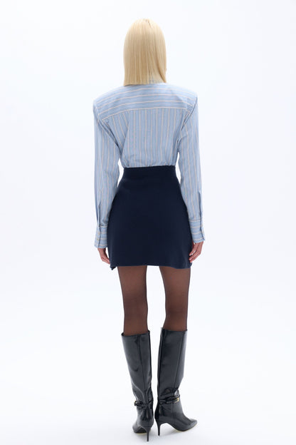 High Waist Mini Knit Skirt (Final Sale)