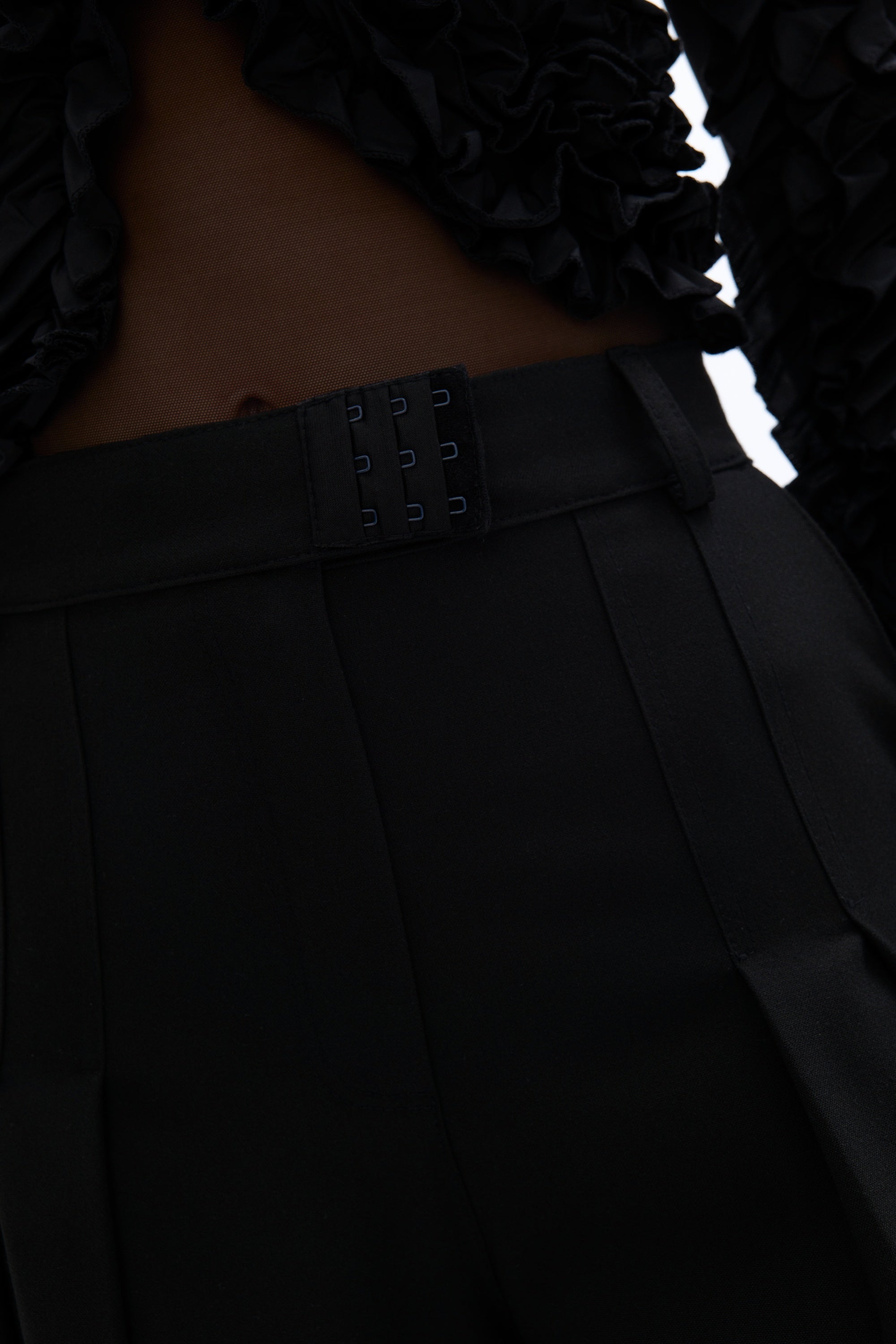 Pleated High-Waisted Pants