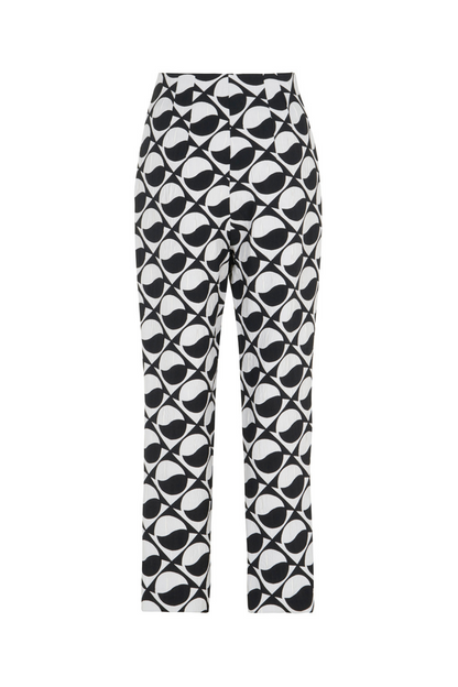 Printed High-Waisted Pants (Final Sale)