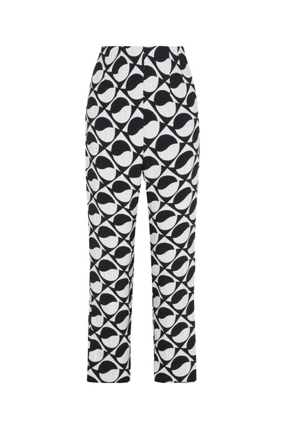 Printed High-Waisted Pants (Final Sale)