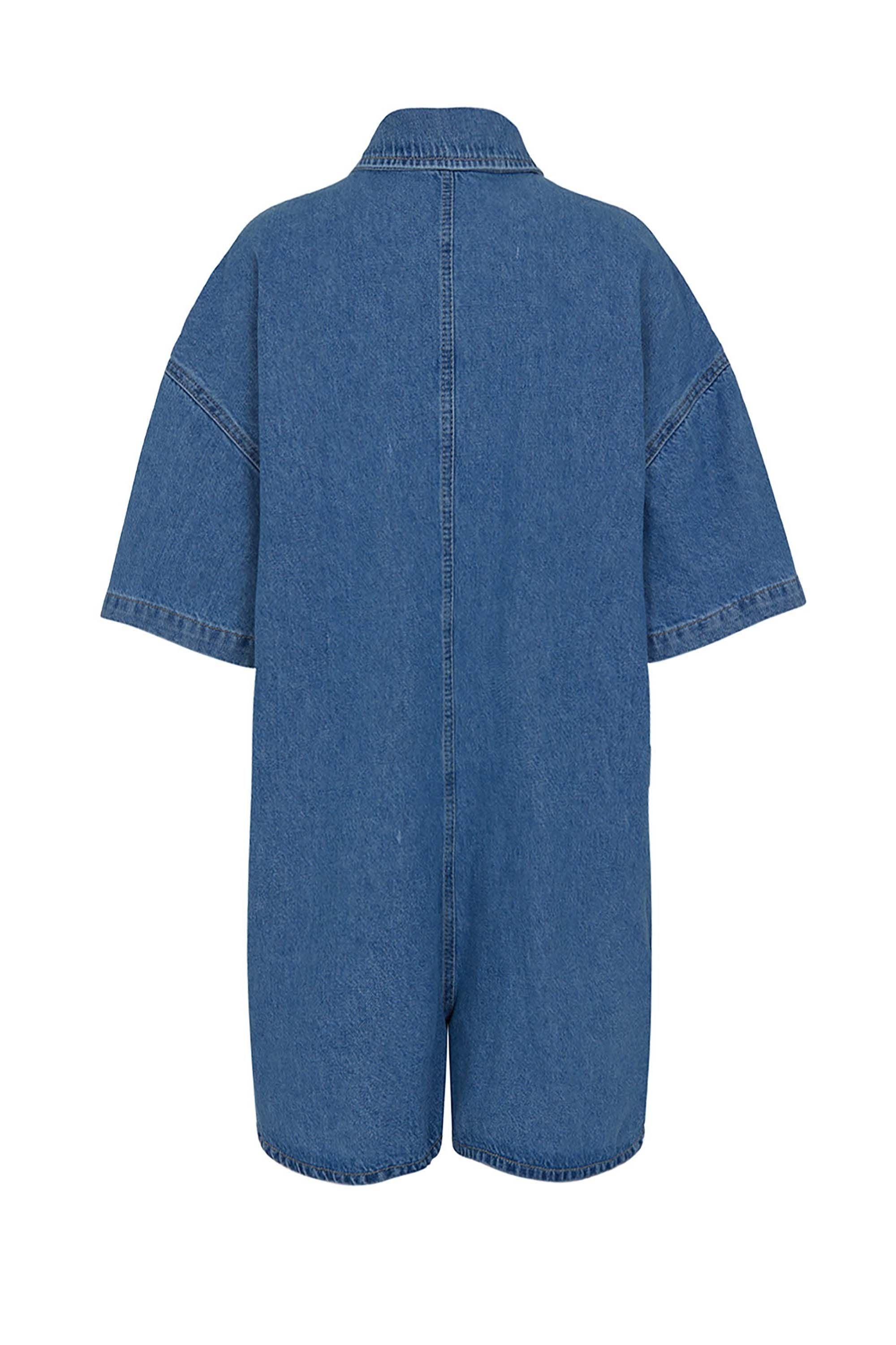 Oversized Denim Jumpsuit (Final Sale)