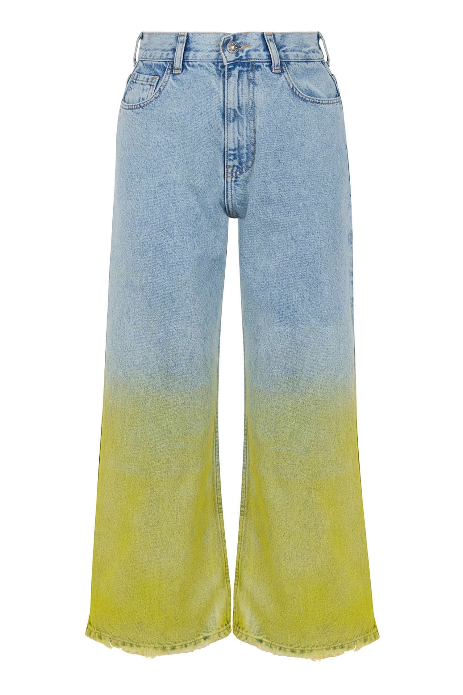 Faded Wide-Leg Jeans (Final Sale)