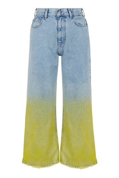 Faded Wide-Leg Jeans (Final Sale)